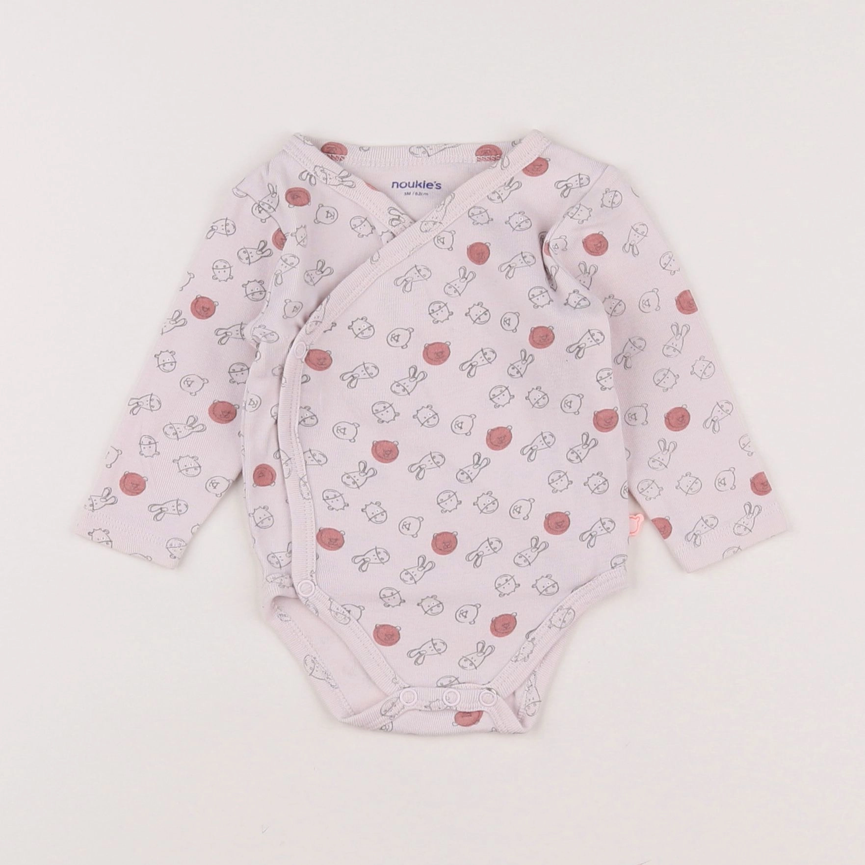 Noukie's - body rose, multicolore - 3 mois