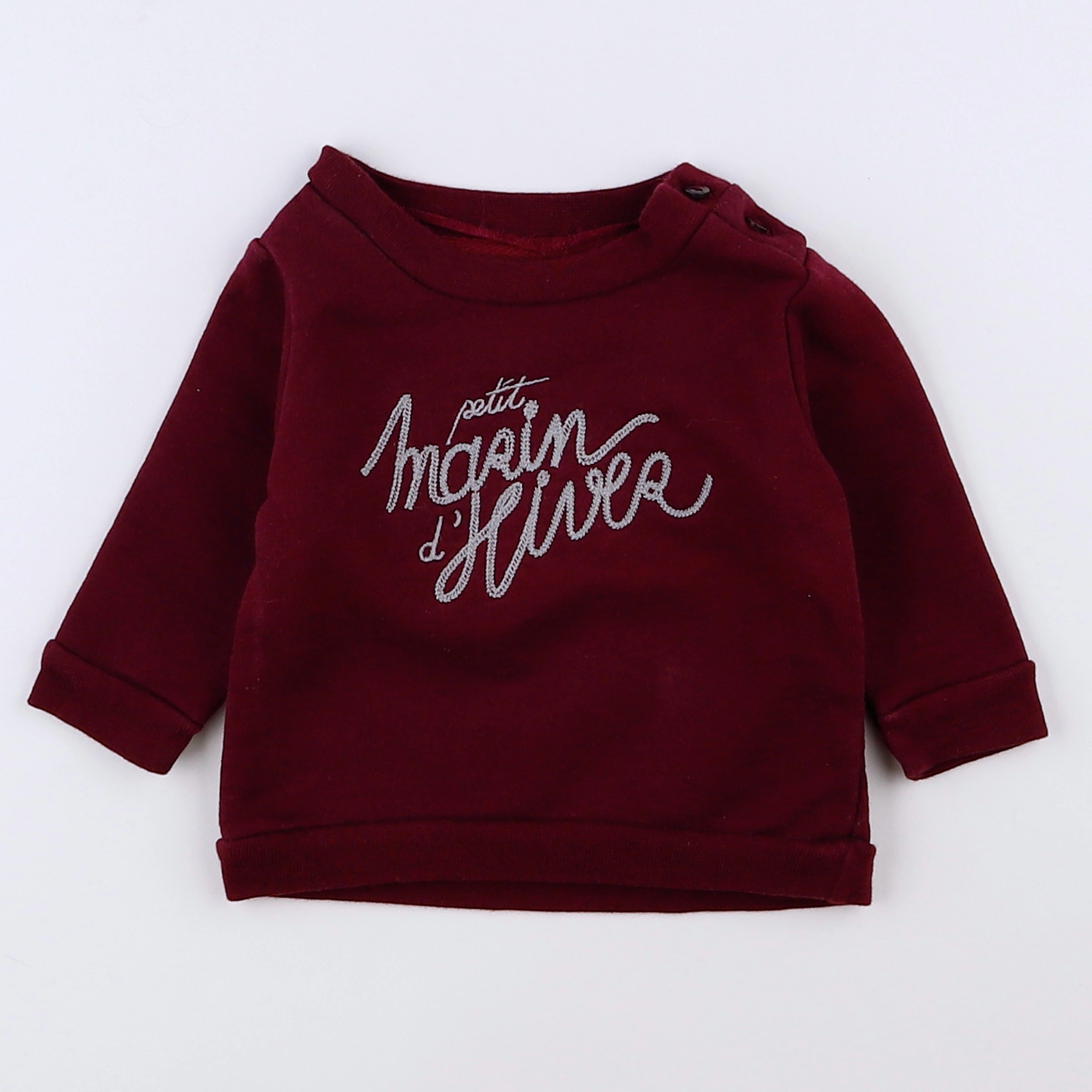 Bouchara - sweat rouge - 3 mois