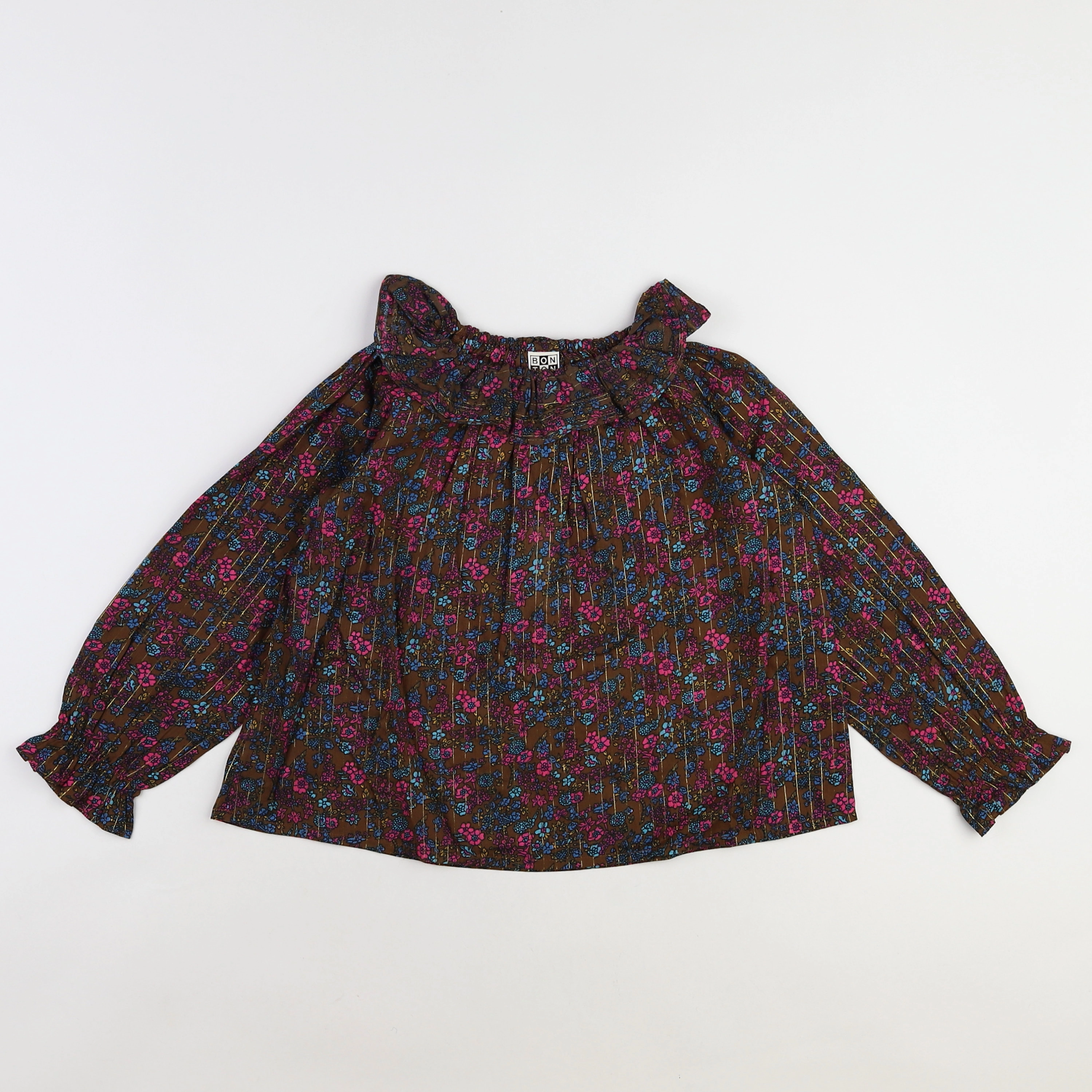 Bonton - blouse multicolore (neuf) - 6 ans