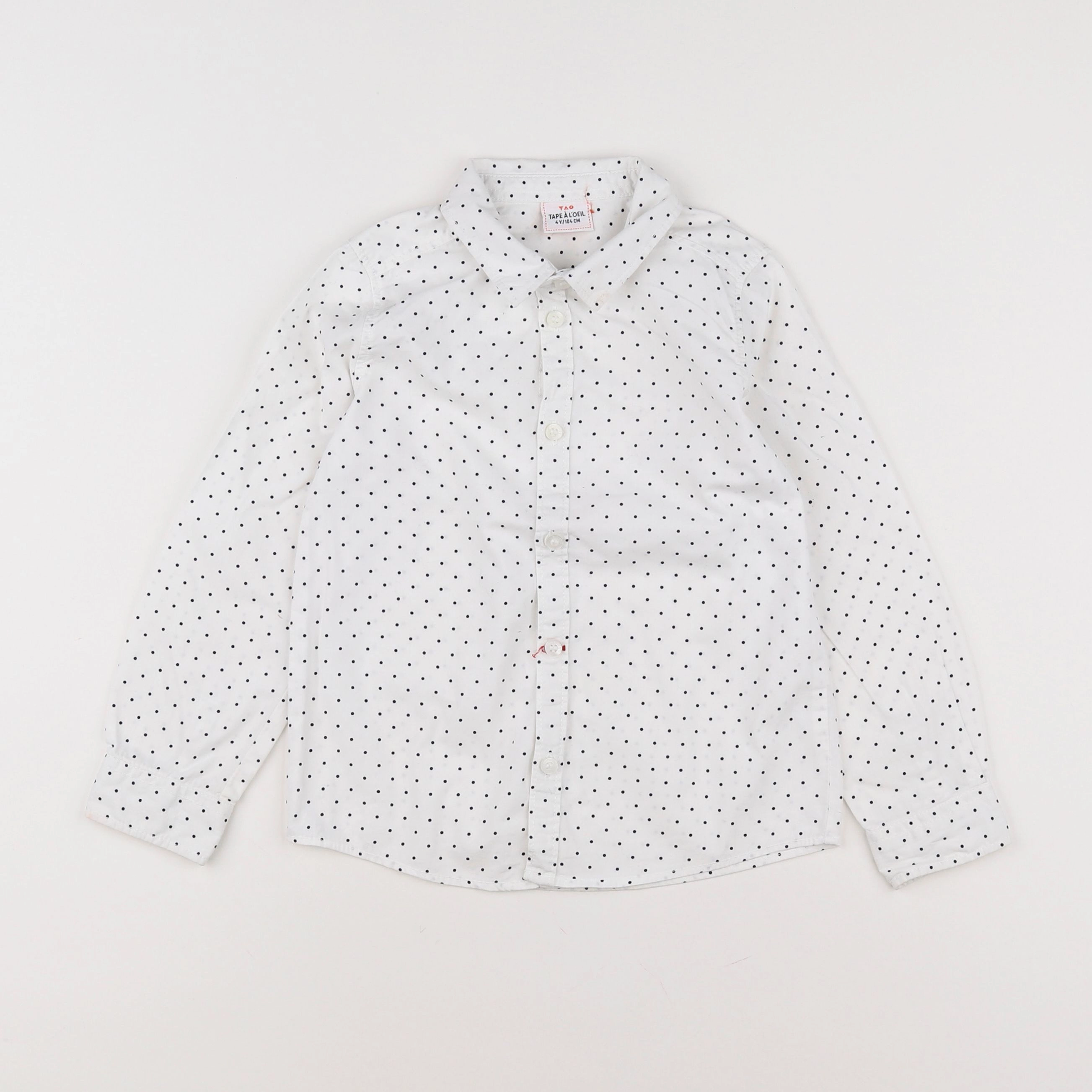 Tape à l'oeil - chemise blanc - 4 ans