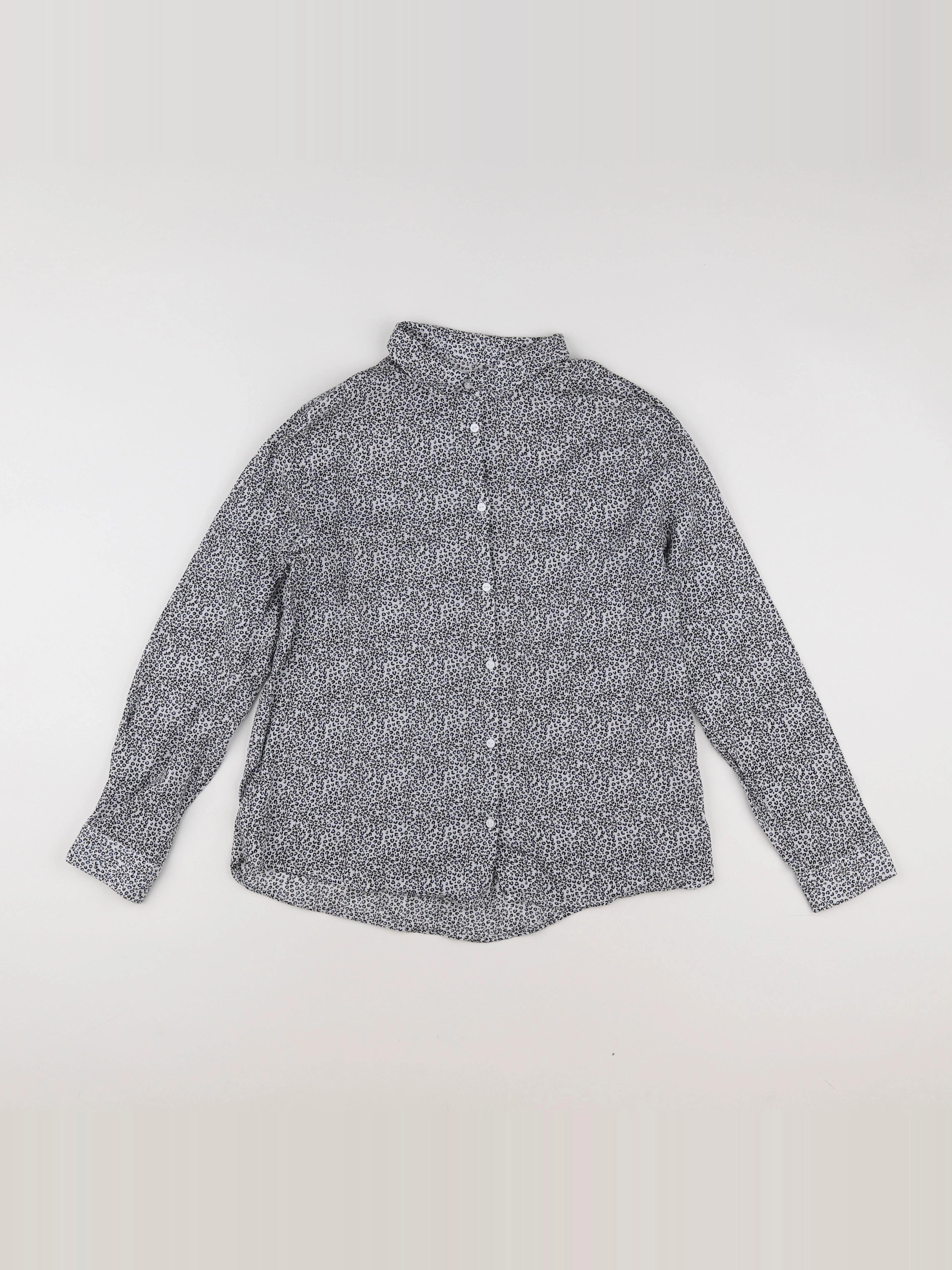 Zara - blouse bleu, beige - 11/12 ans