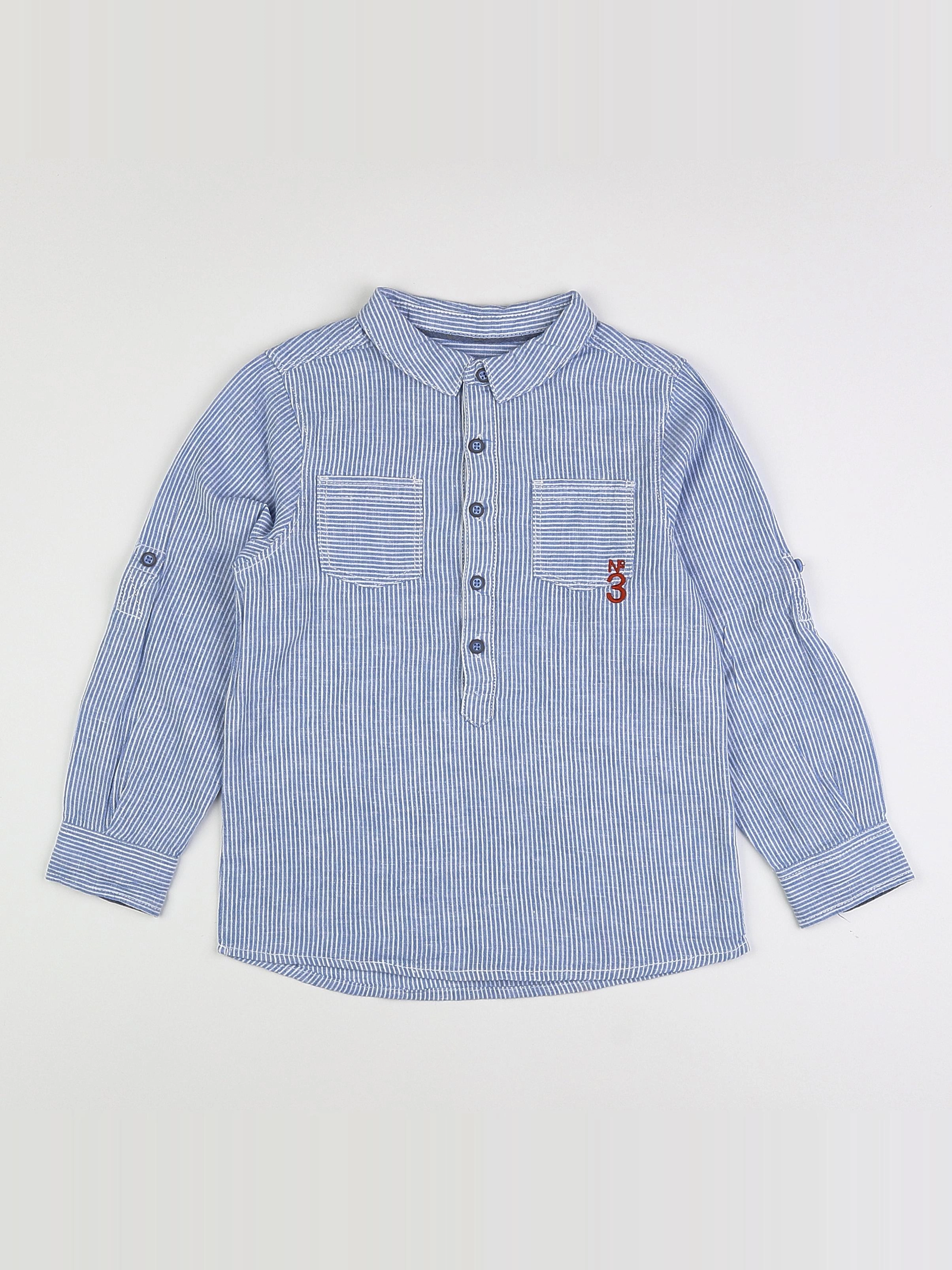 Okaidi - chemise bleu - 6 ans