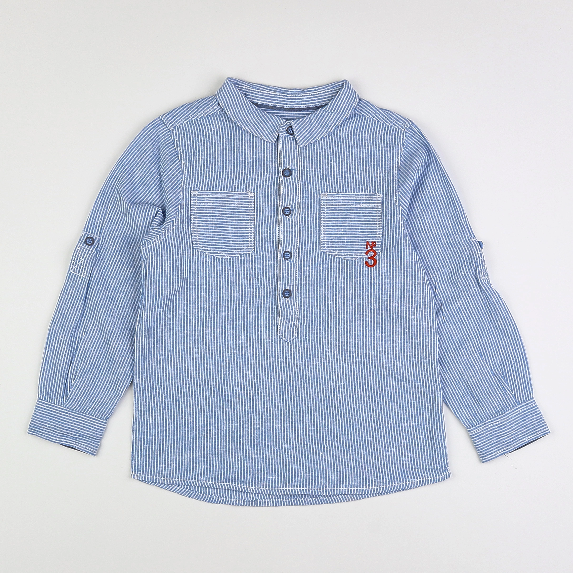 Okaidi - chemise bleu - 6 ans