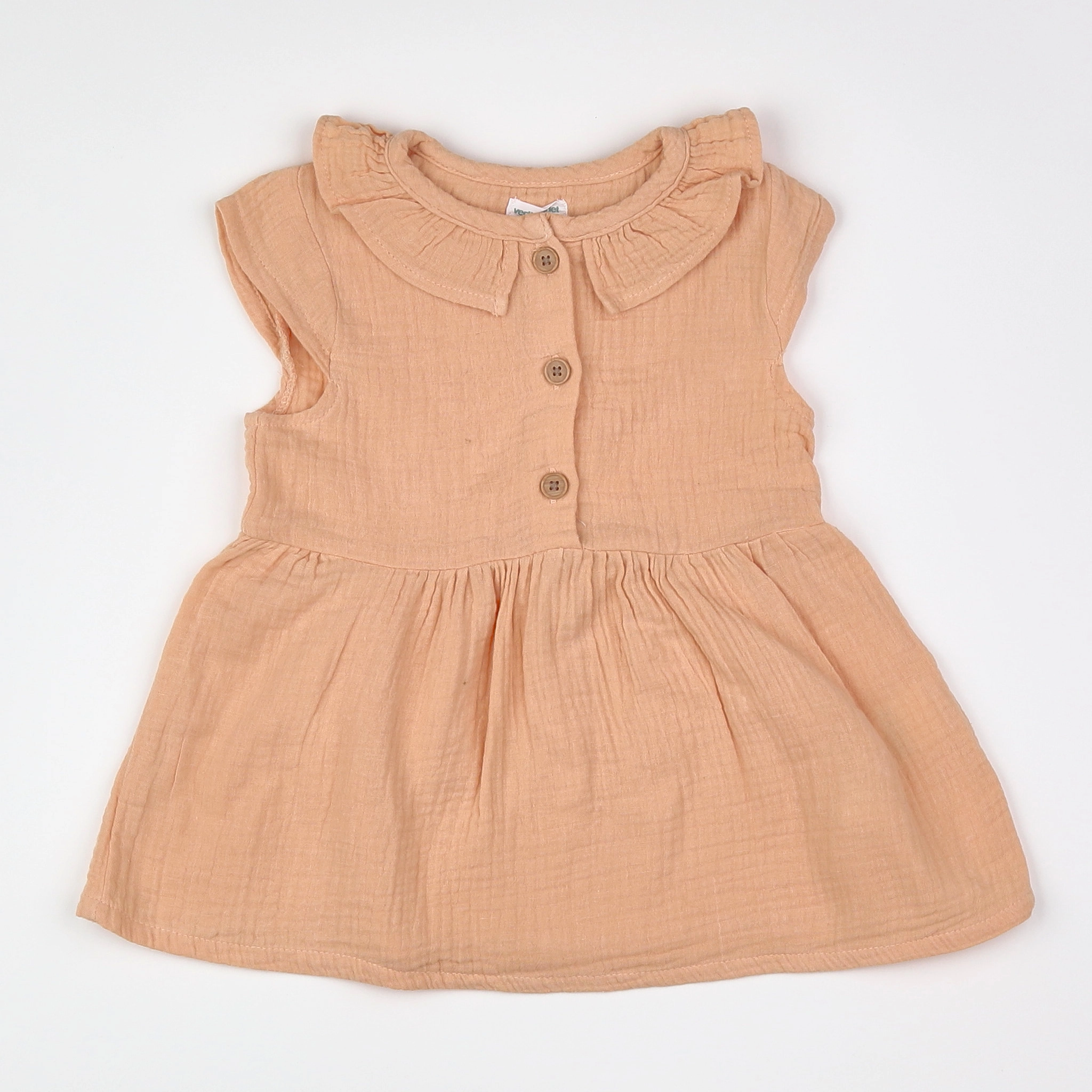 Vertbaudet - robe orange - 12 mois
