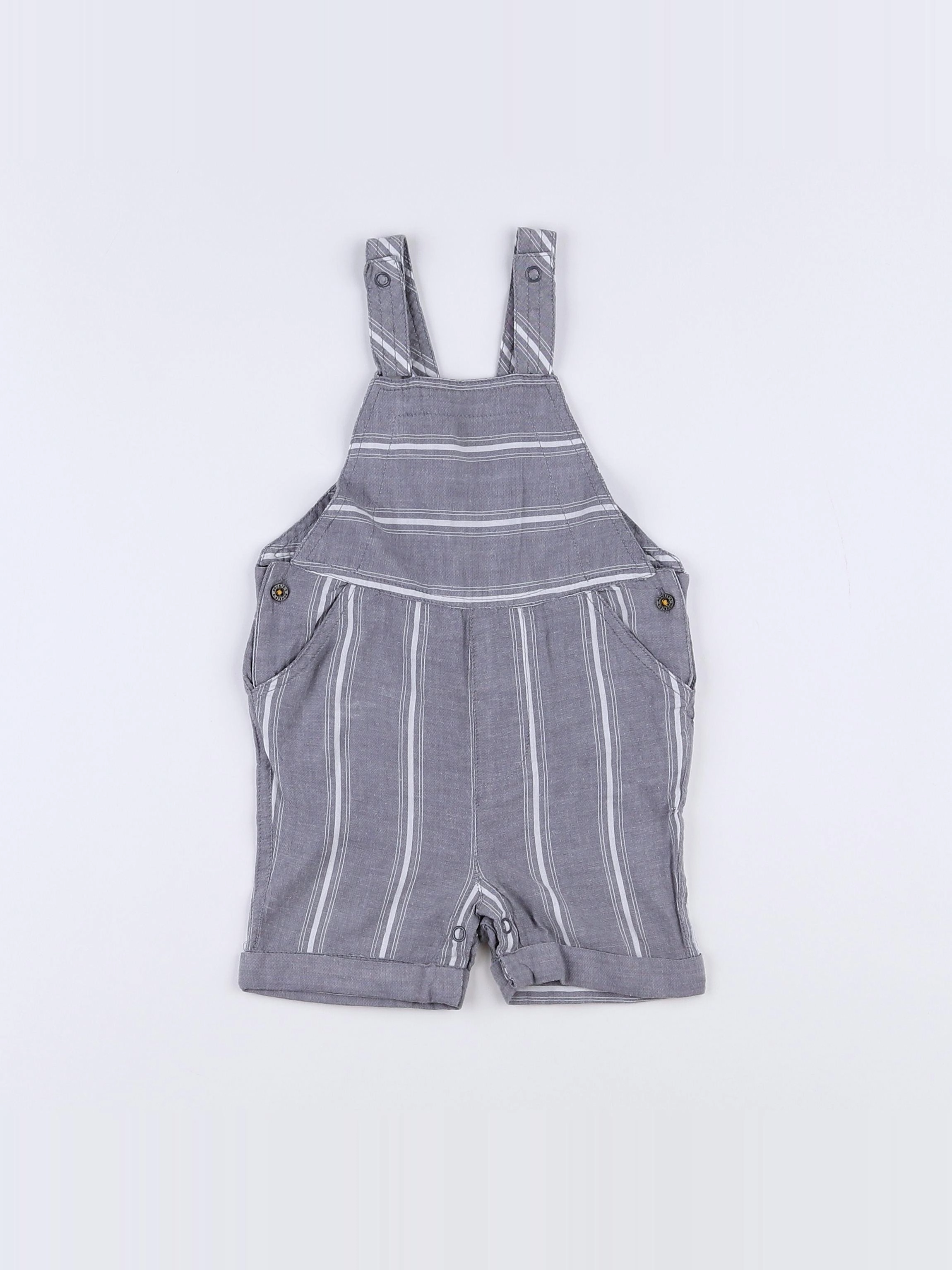 Noukie's - salopette gris - 12 mois