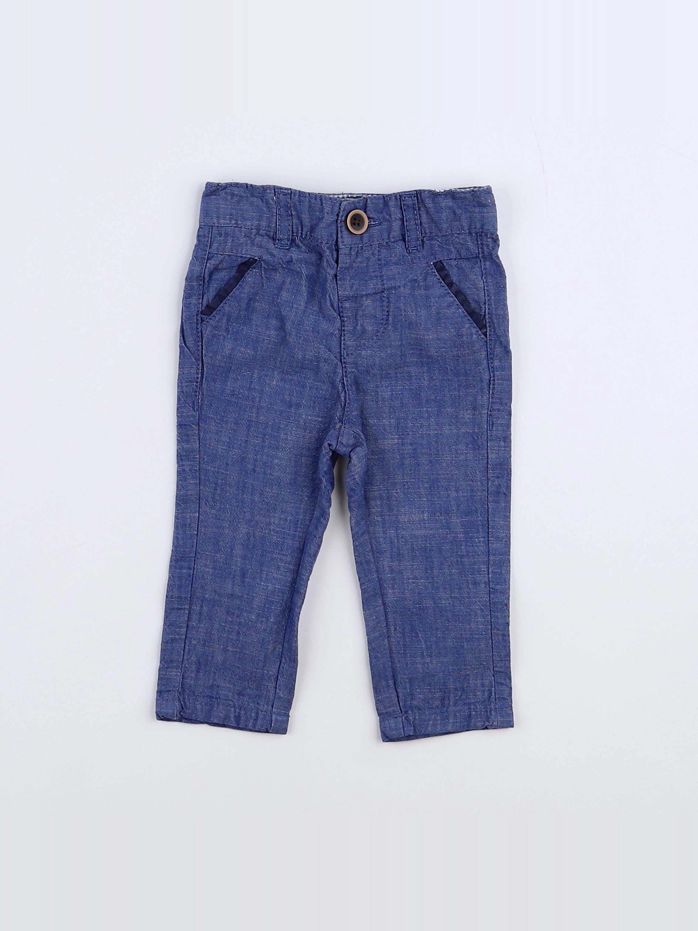 Tape à l'oeil - pantalon bleu - 3 mois