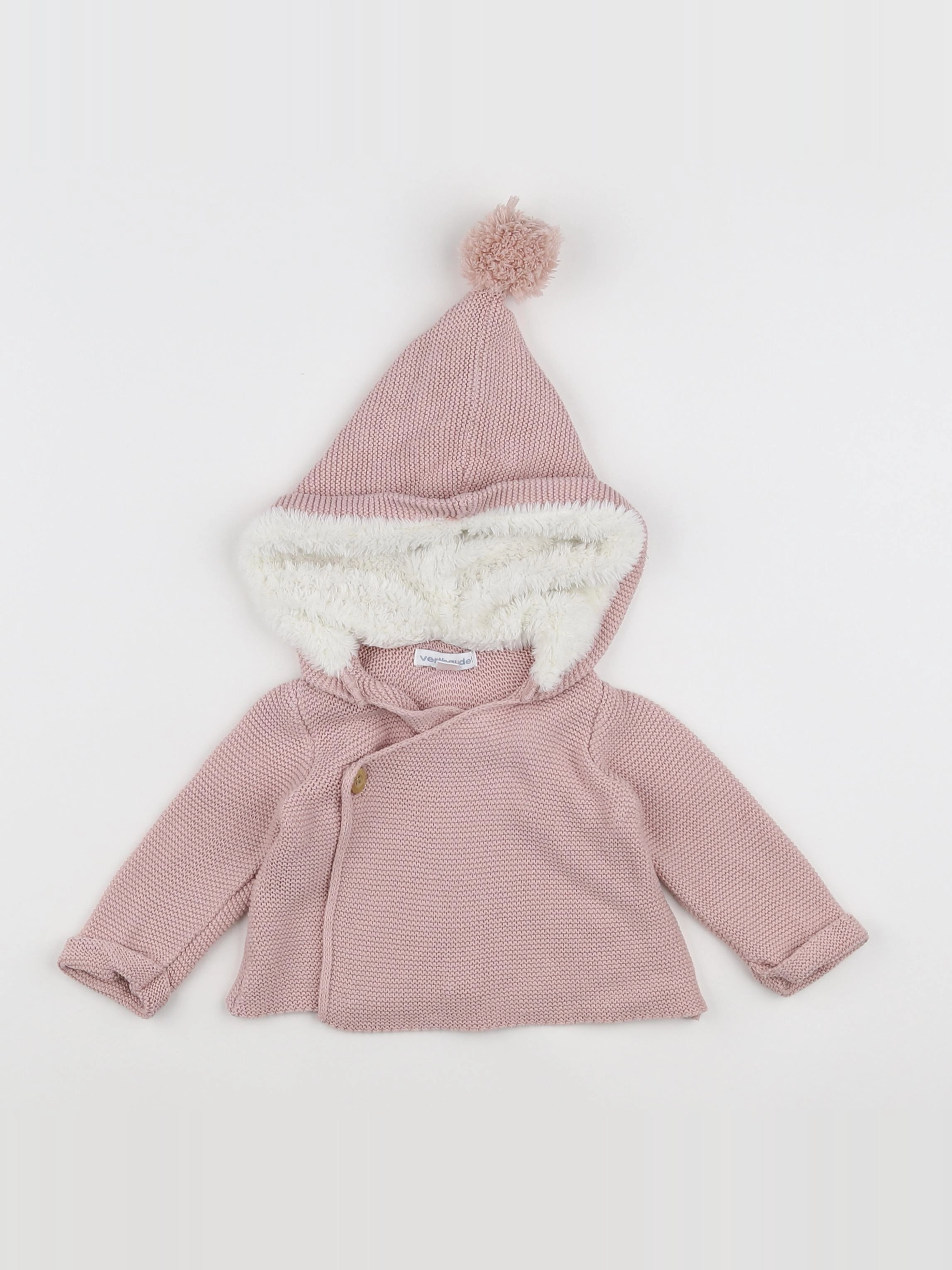 Vertbaudet - veste rose - 3 mois