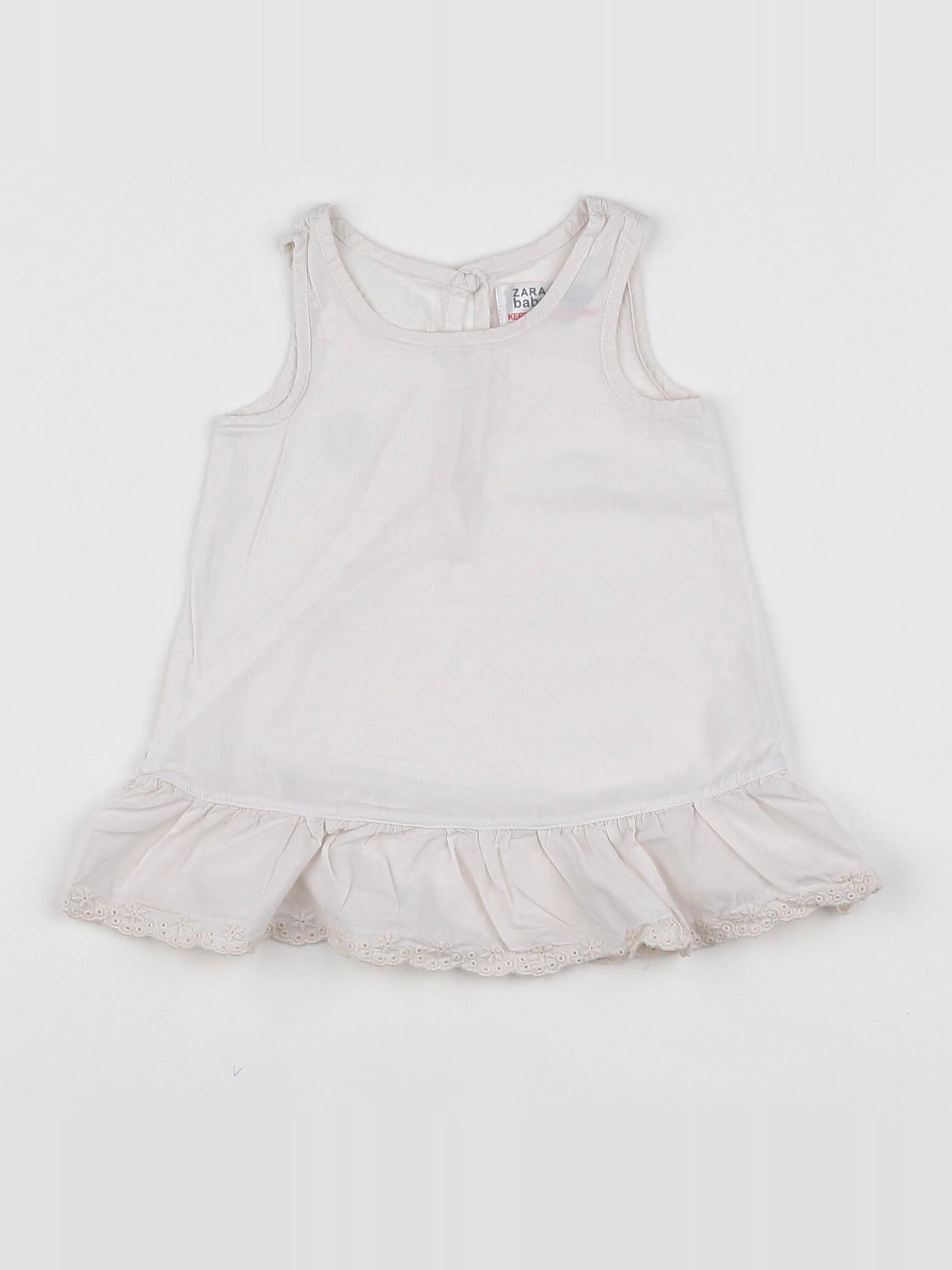 Zara - robe blanc - 3/6 mois