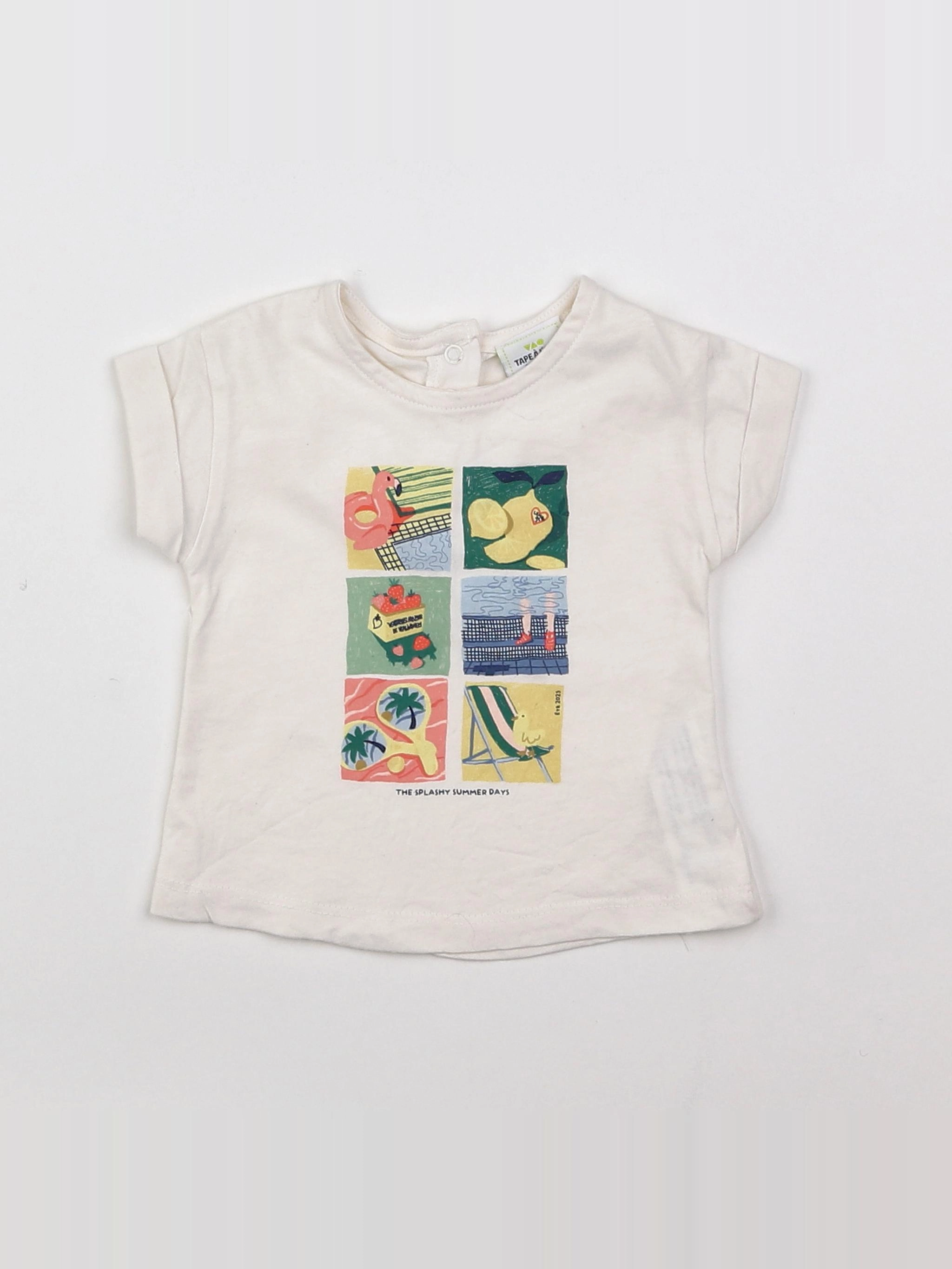 Tape à l'oeil - tee-shirt beige - 3 mois