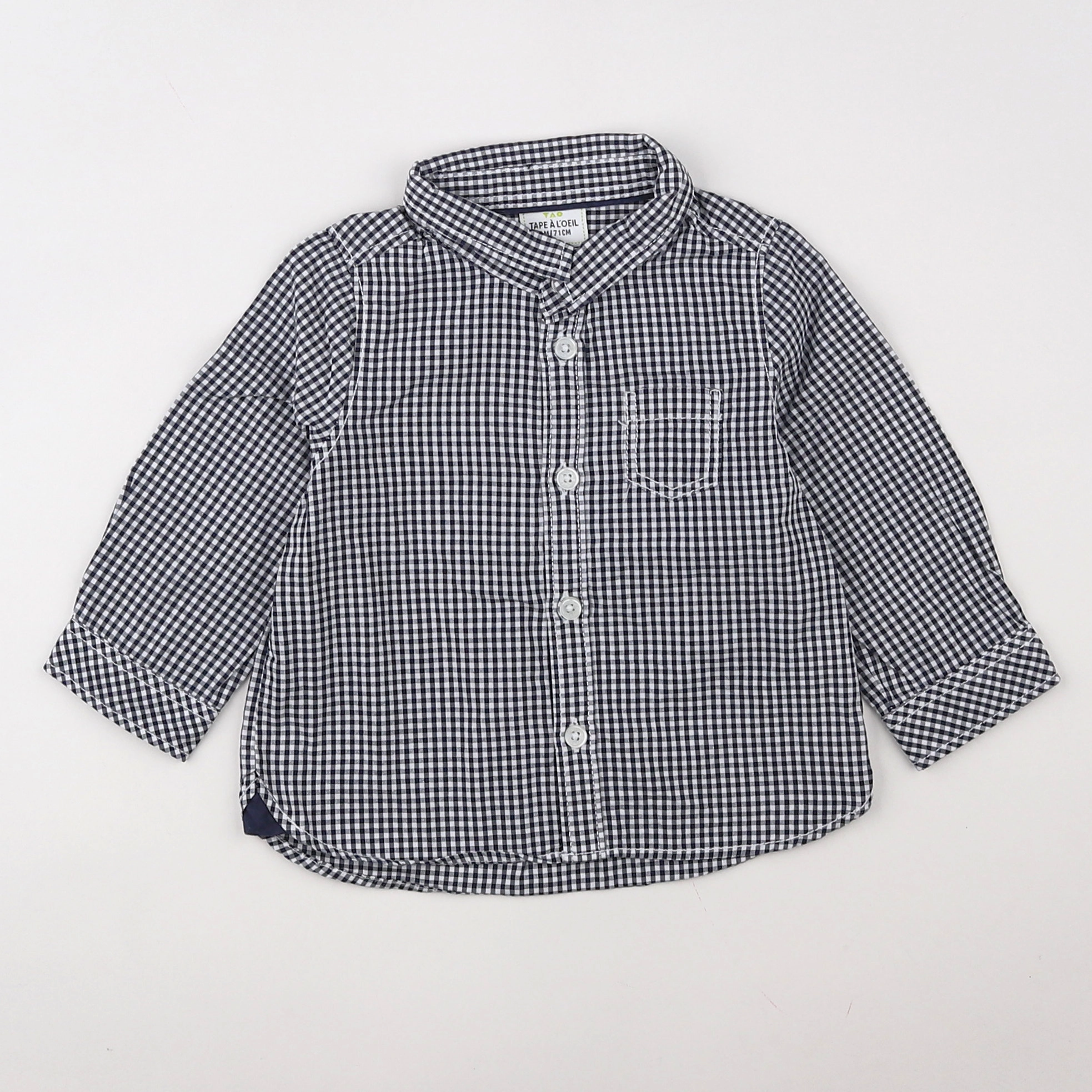 Tape à l'oeil - chemise blanc, noir - 9 mois