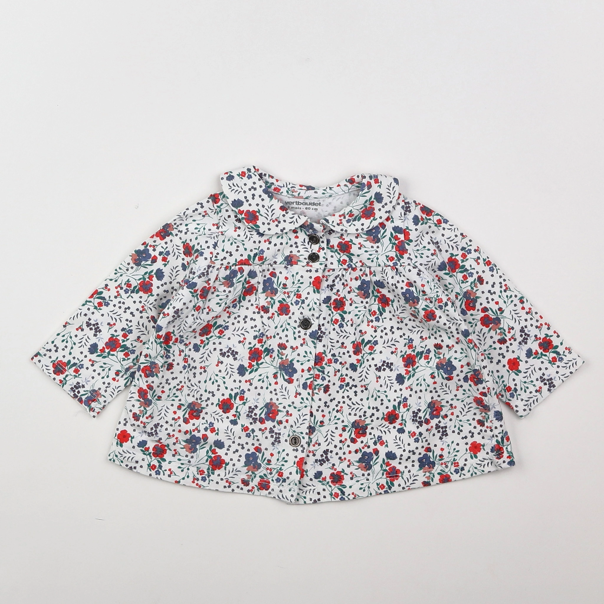 Vertbaudet - tee-shirt multicolore - 3 mois