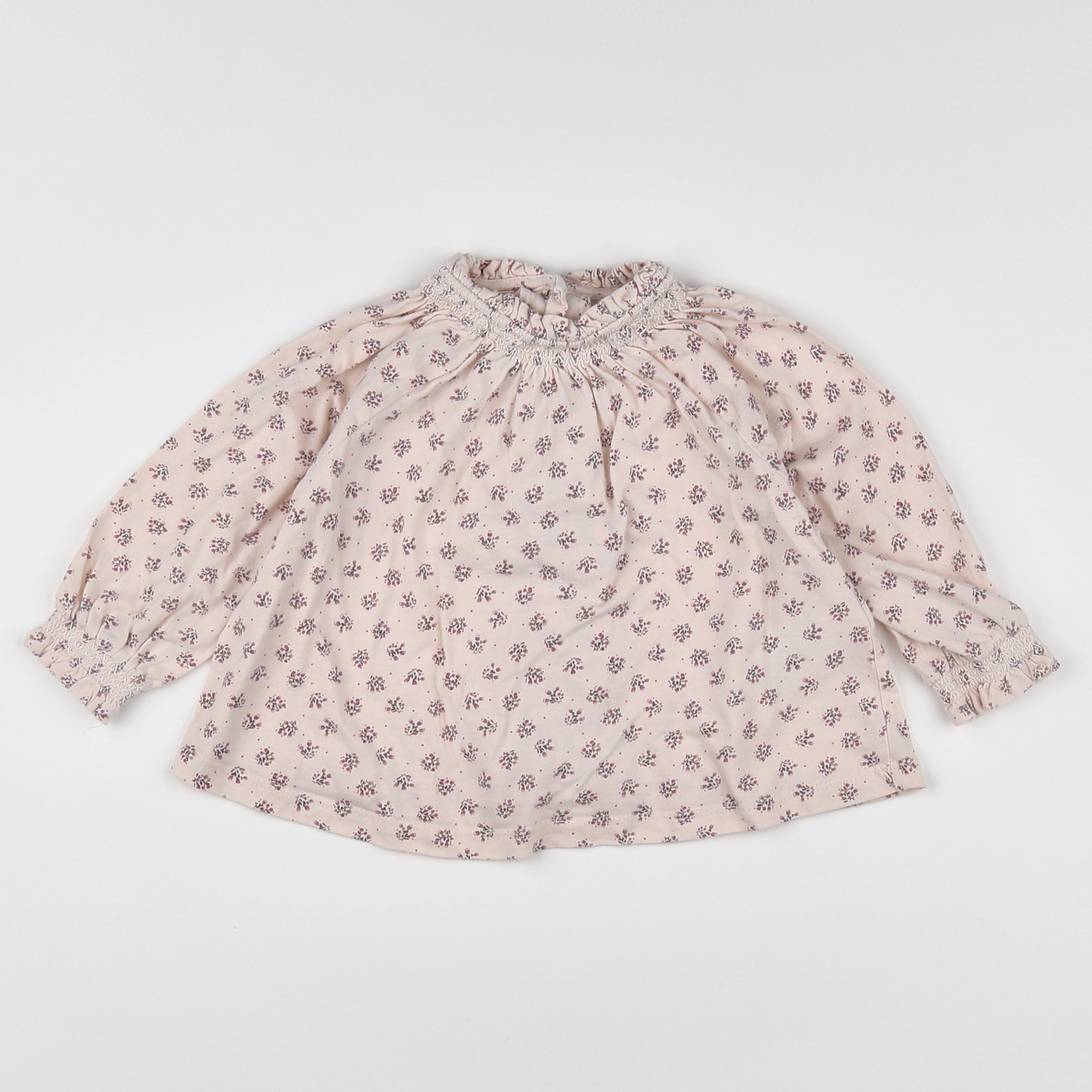 Vertbaudet - blouse beige - 12 mois