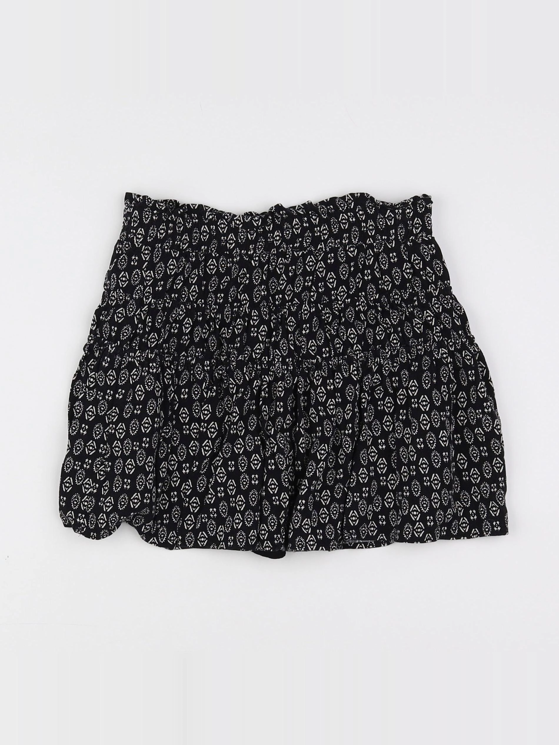 Zara - jupe noir, blanc - 9 ans