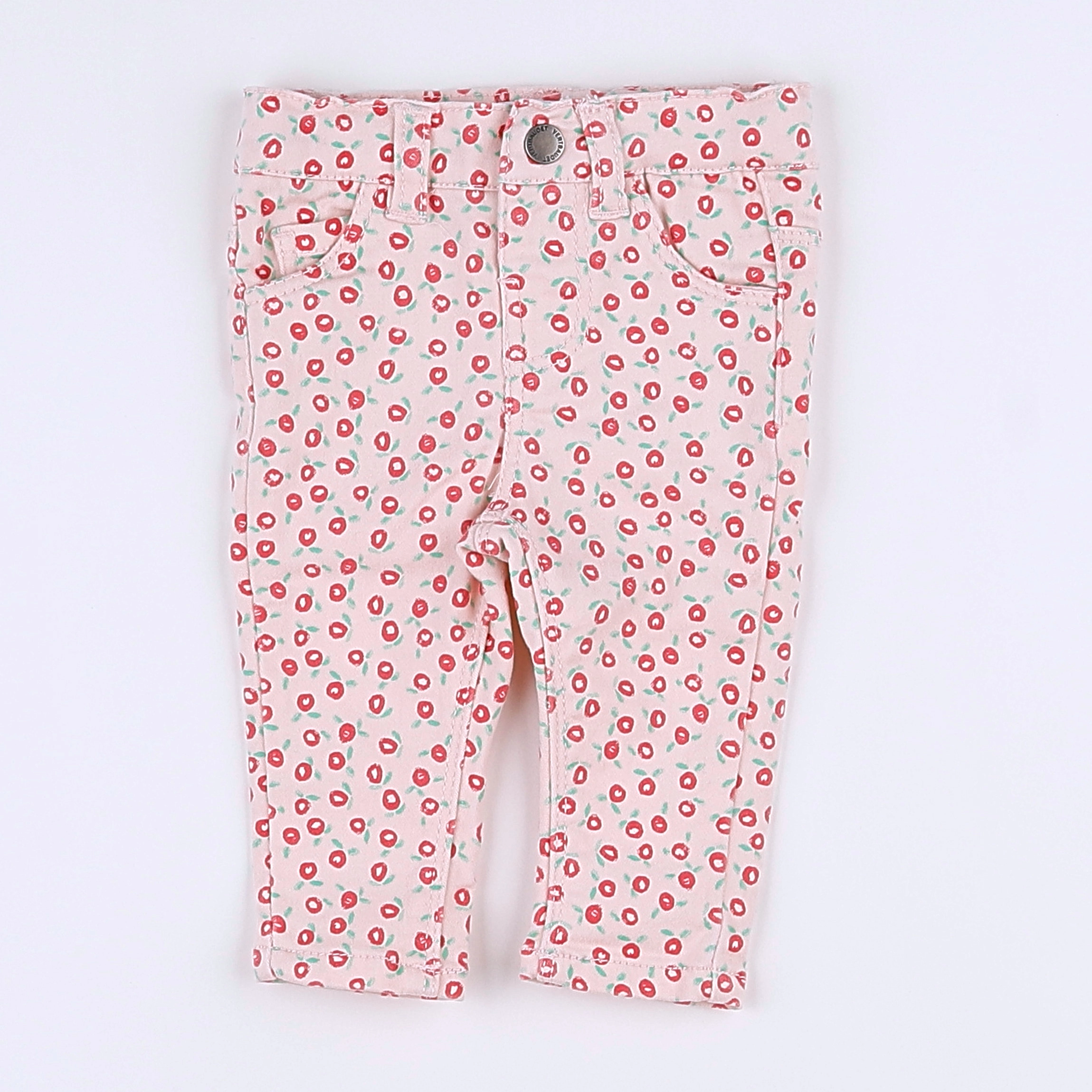 Vertbaudet - jegging rose - 3 mois