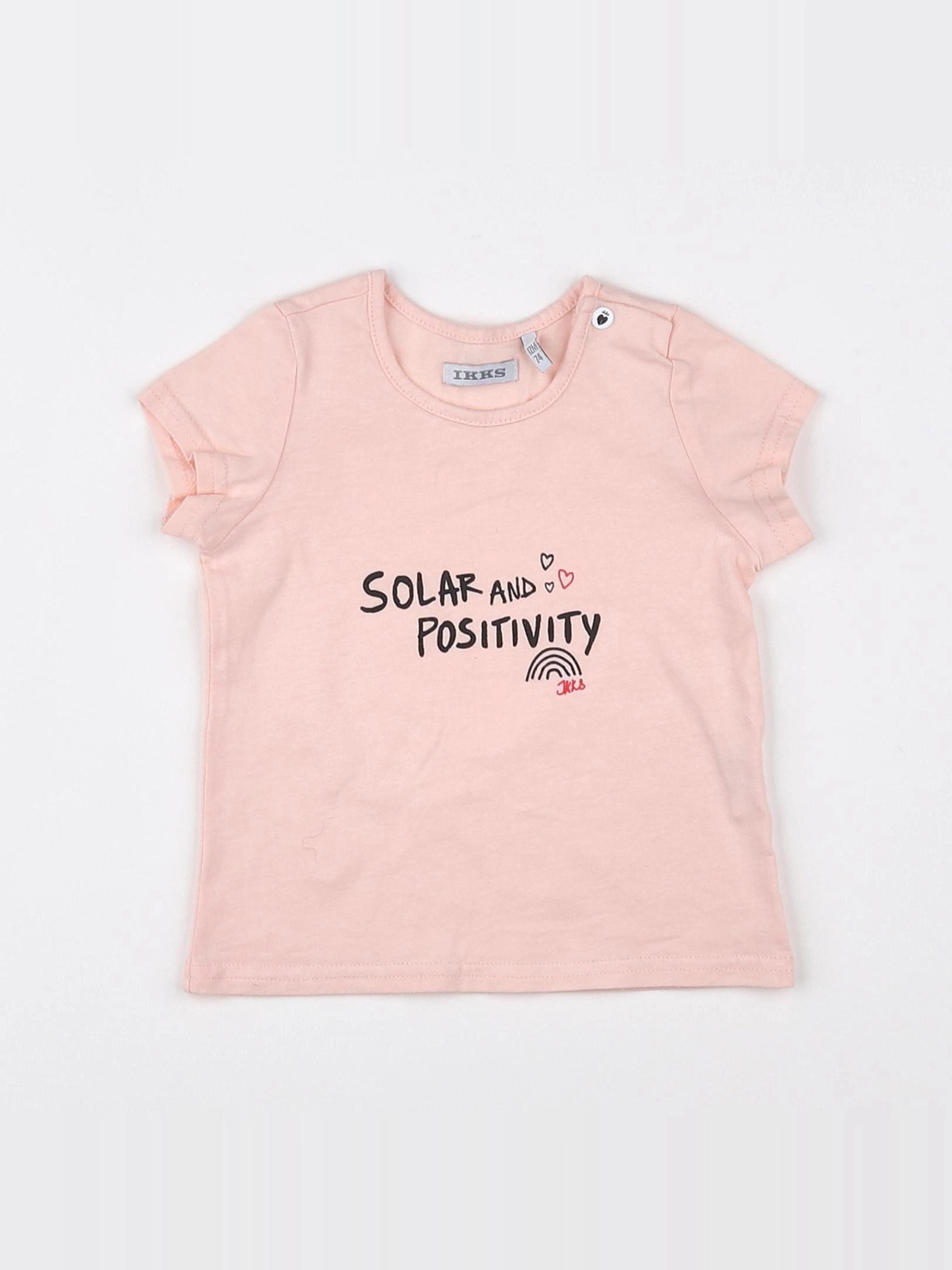 IKKS - tee-shirt rose - 12 mois