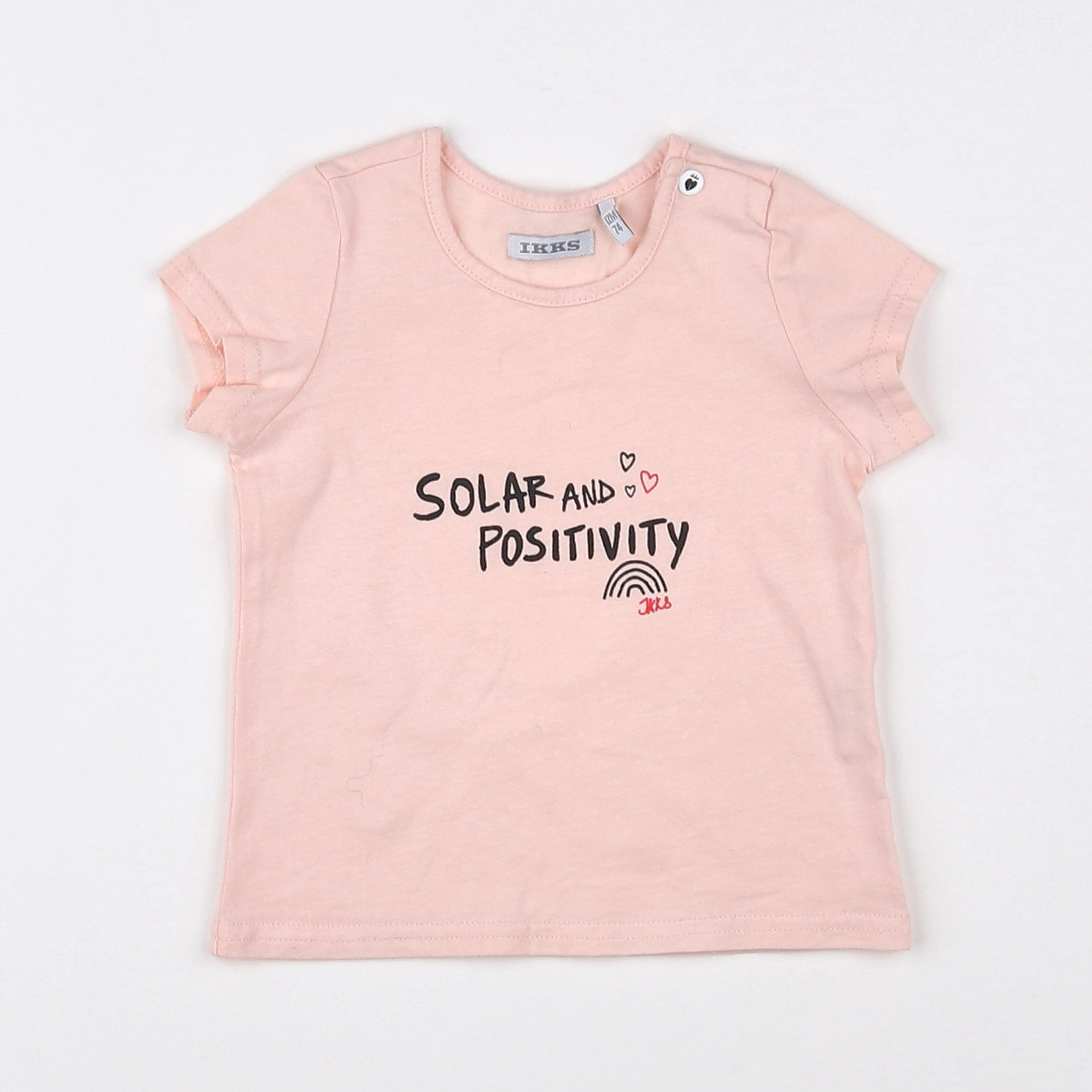 IKKS - tee-shirt rose - 12 mois