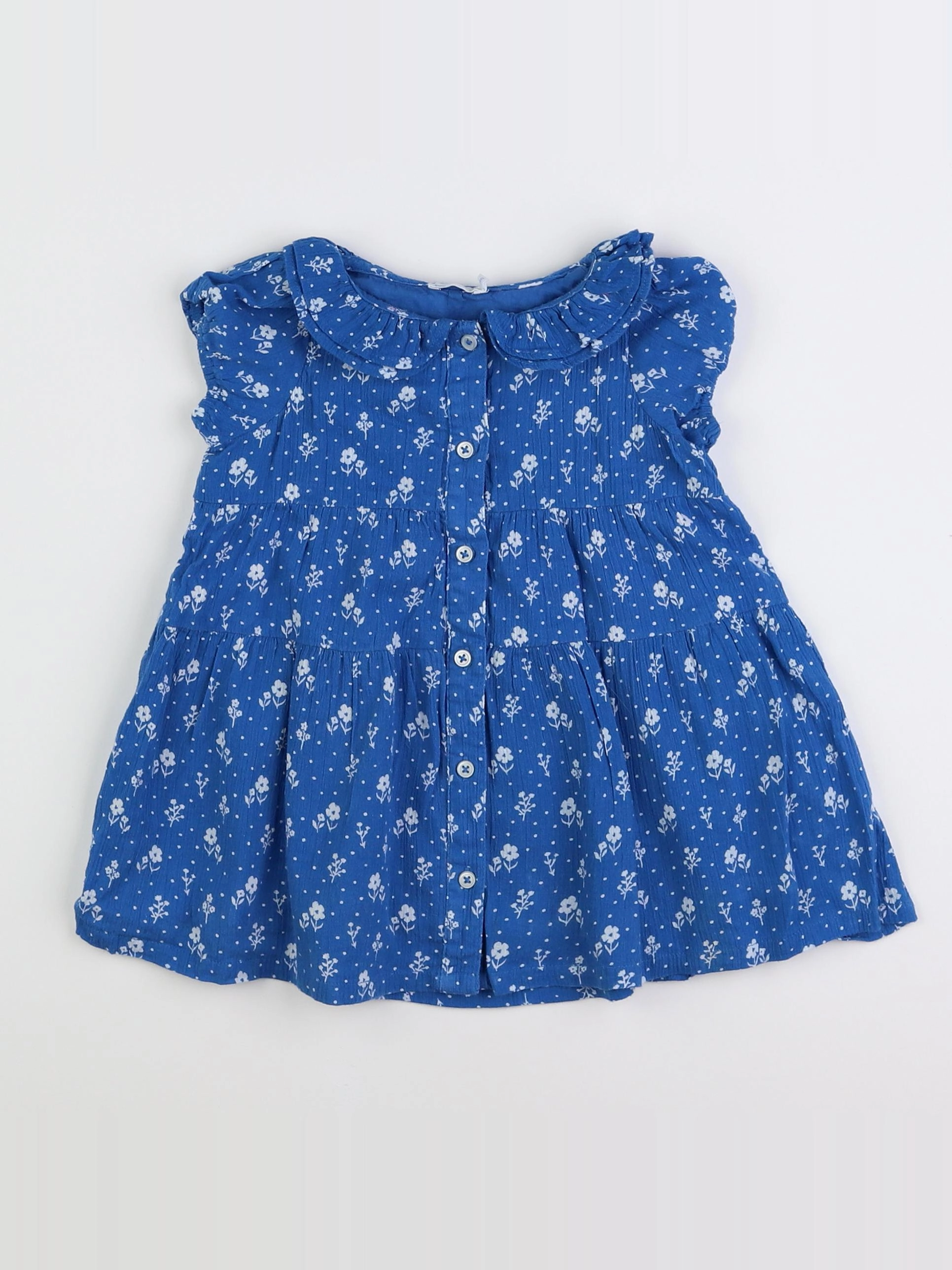Boutchou - robe bleu - 12 mois