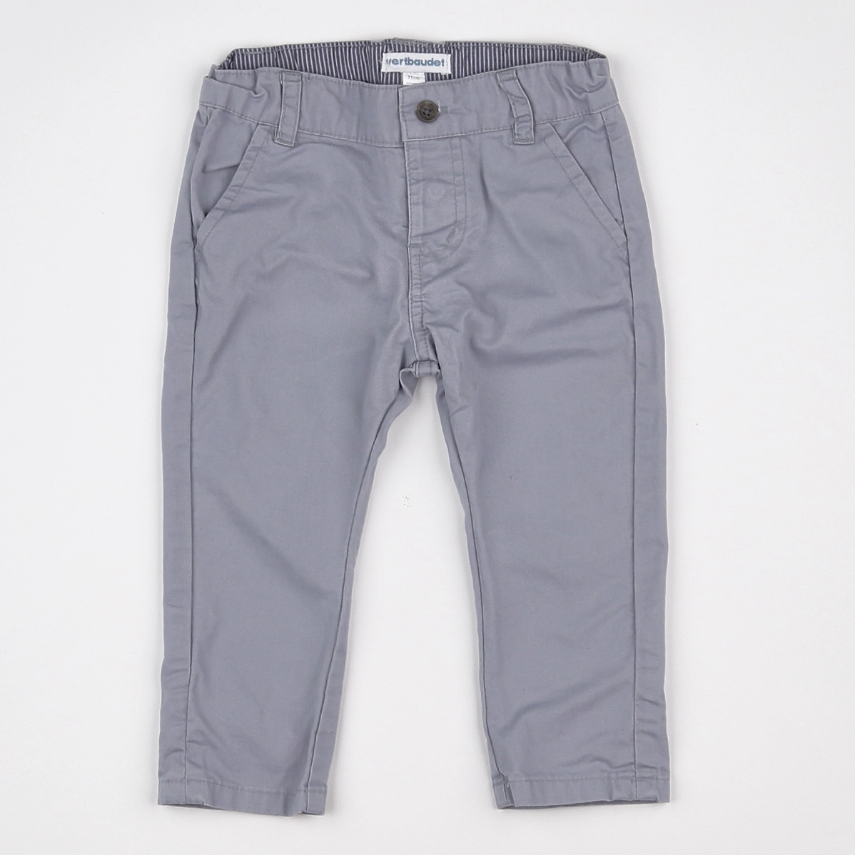 Vertbaudet - pantalon gris - 9 mois