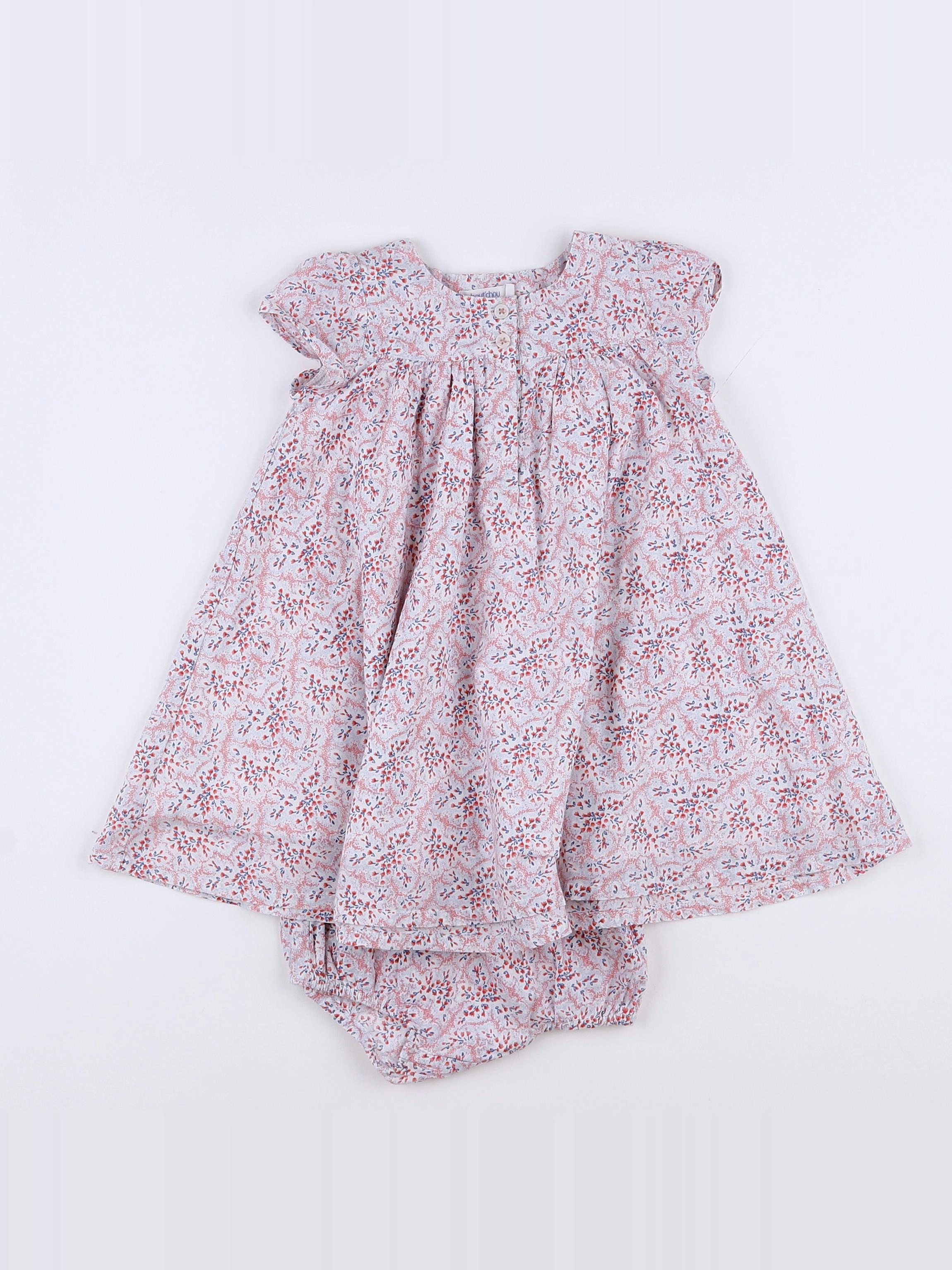 Boutchou - robe multicolore - 9 mois