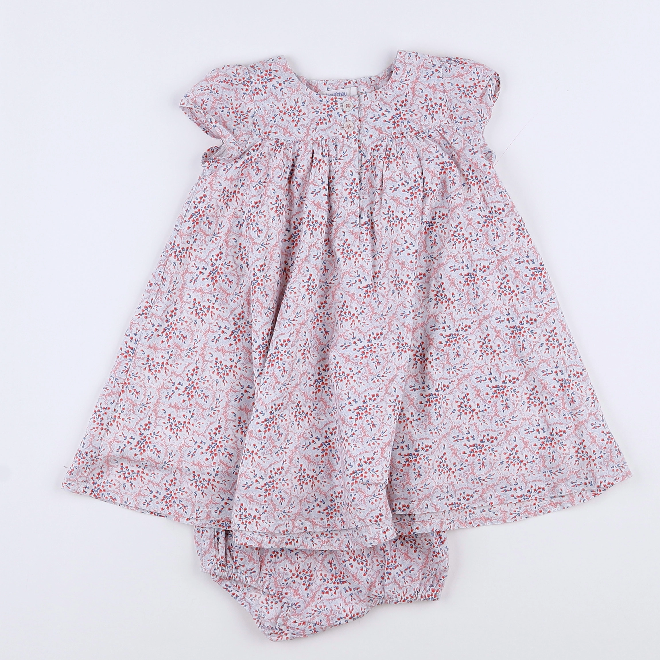 Boutchou - robe multicolore - 9 mois
