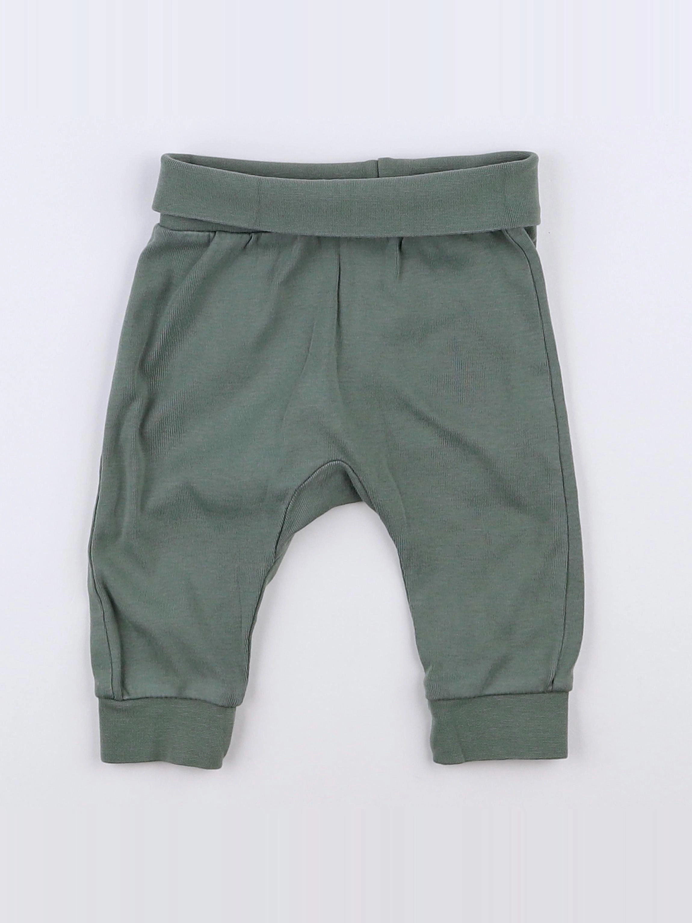 H&M - sarouel vert - 3 mois
