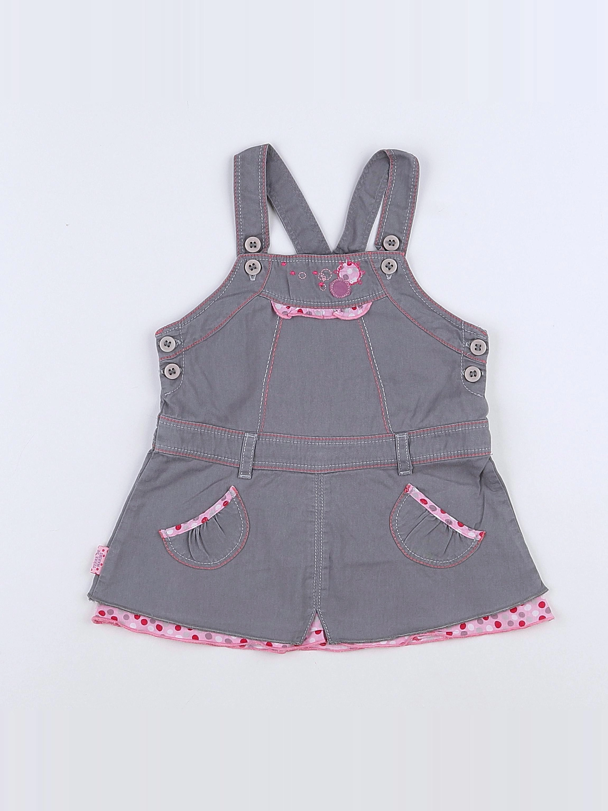 Terre de marins - robe gris - 12 mois