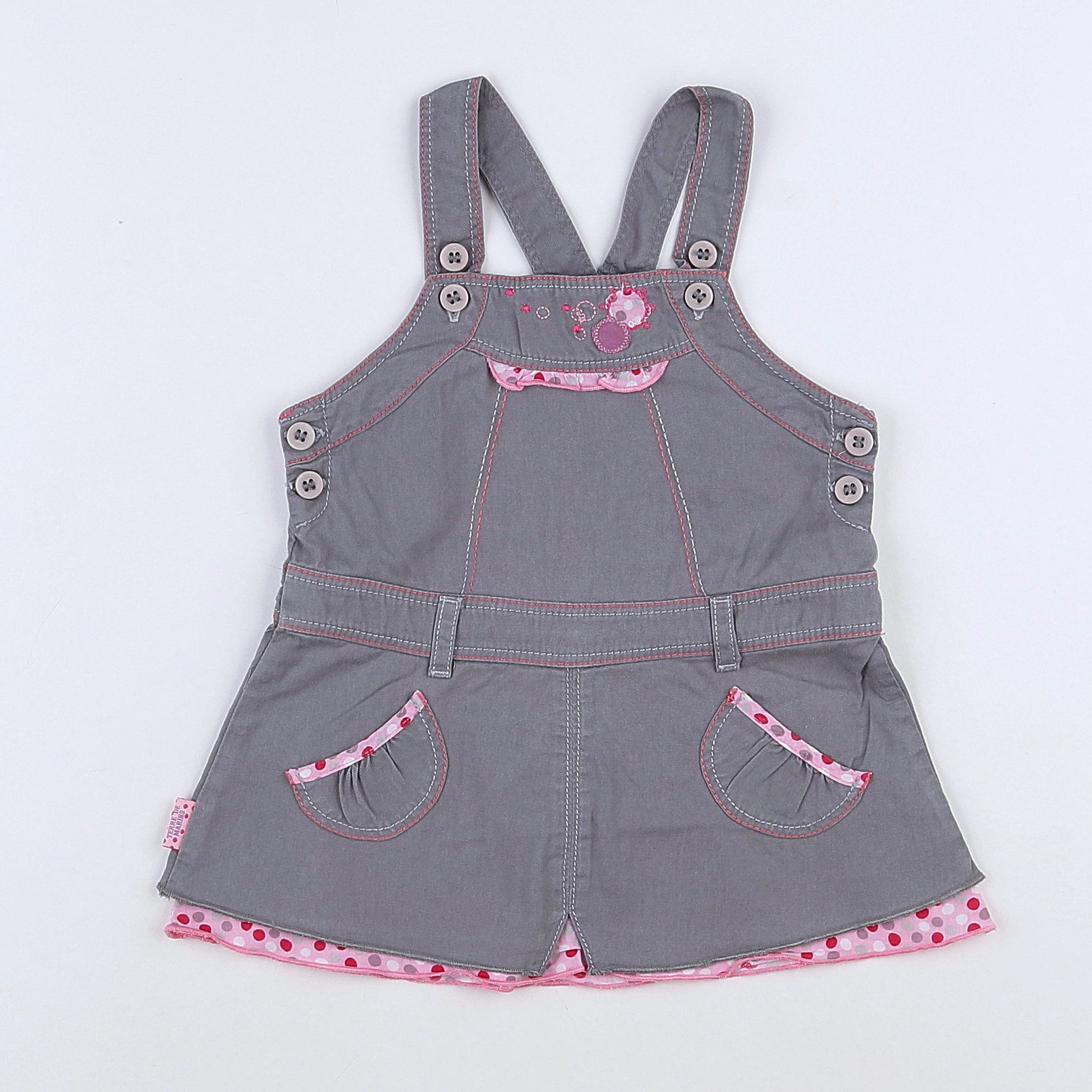 Terre de marins - robe gris - 12 mois