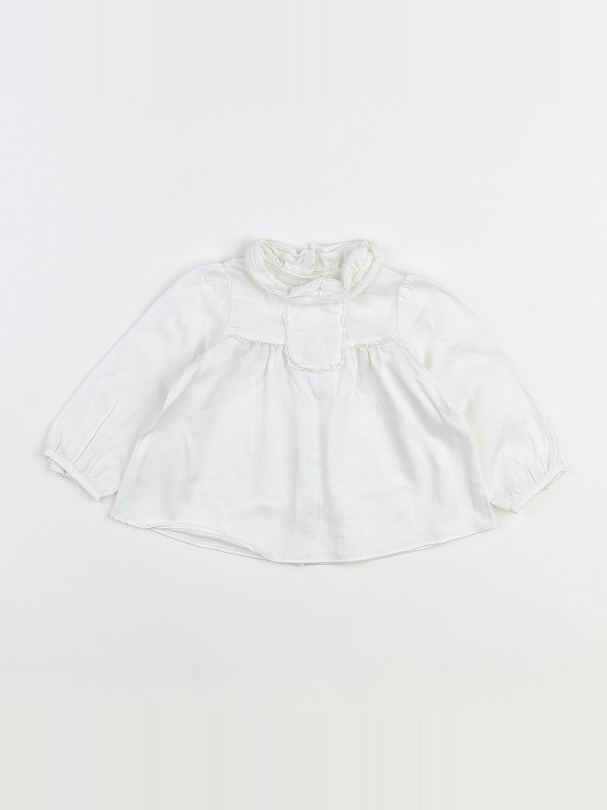 Tartine & Chocolat - blouse blanc - 12 mois