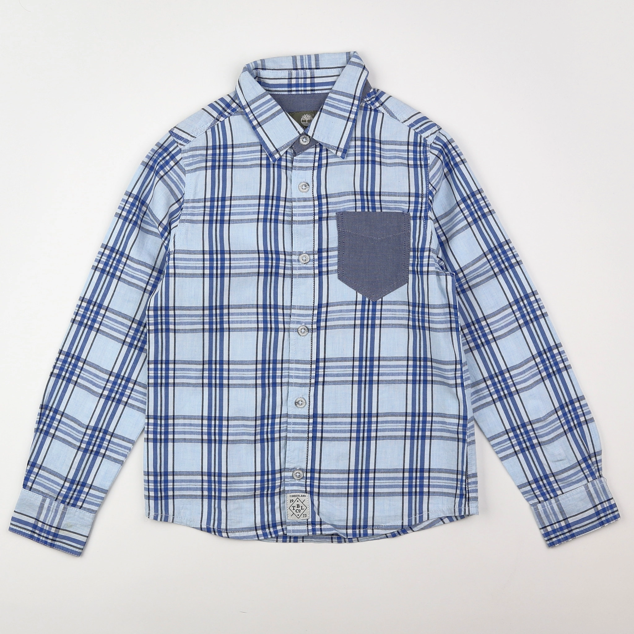 Timberland - chemise bleu - 8 ans