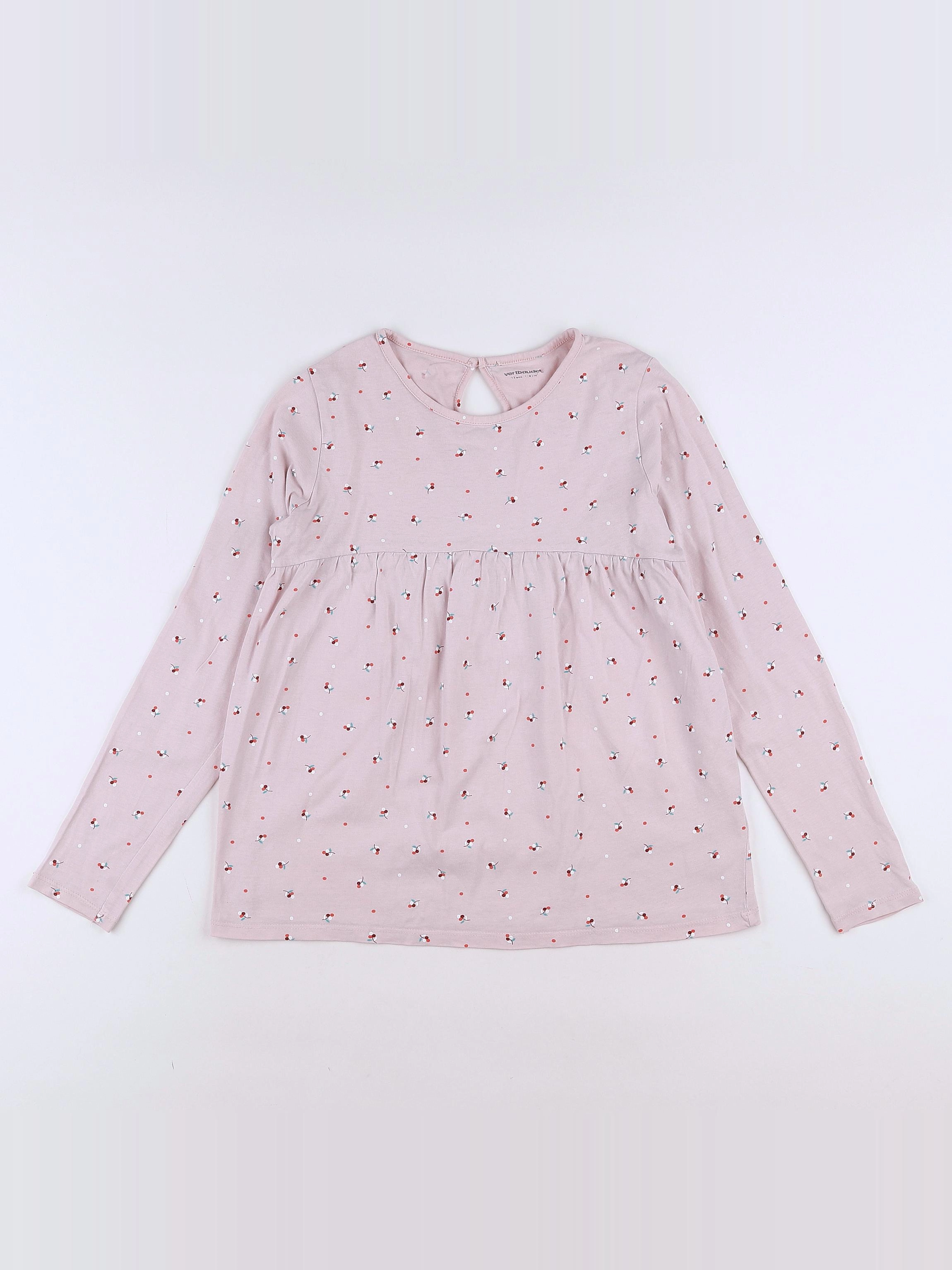 Vertbaudet - tee-shirt rose - 12 ans