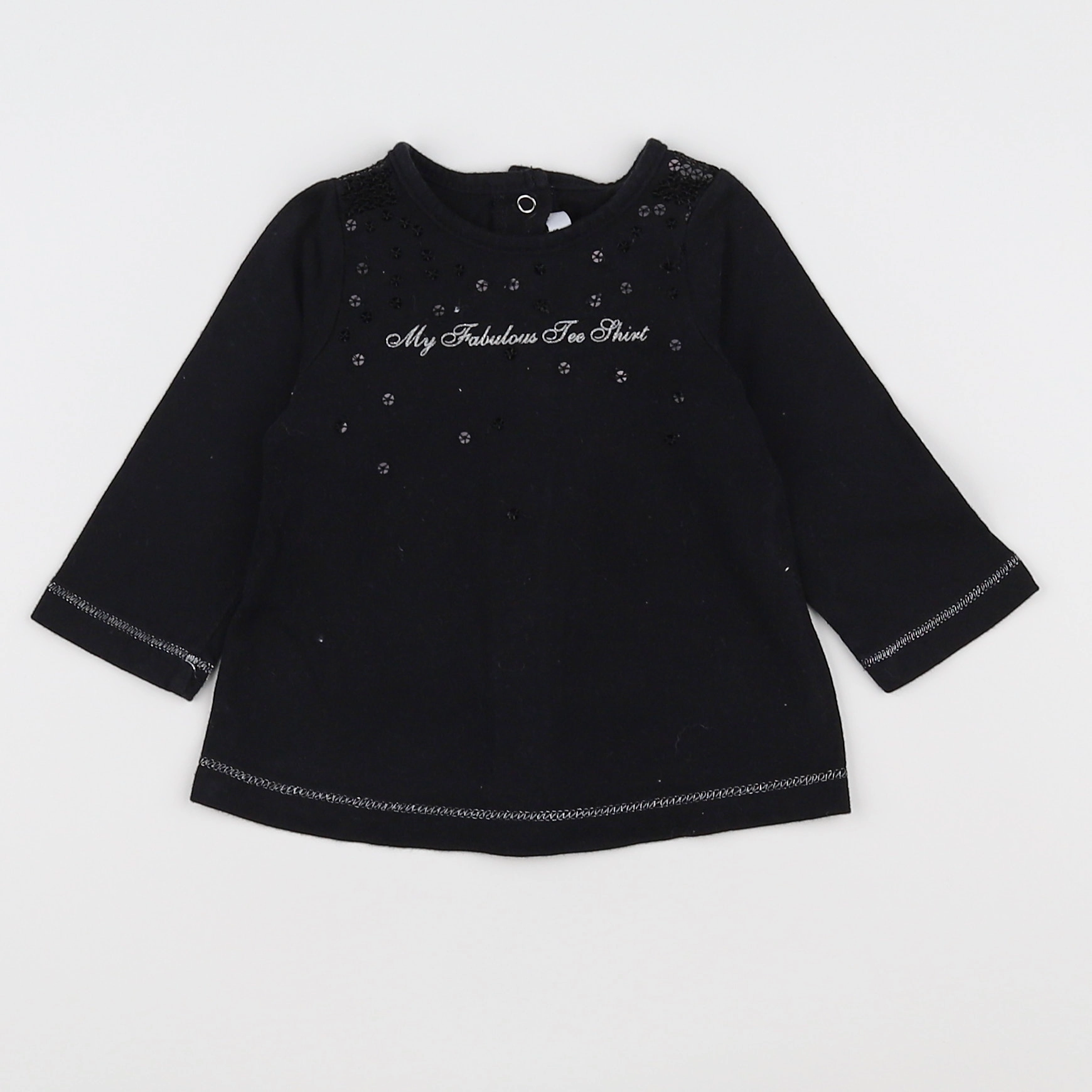 Tape à l'oeil - tee-shirt noir - 3 mois