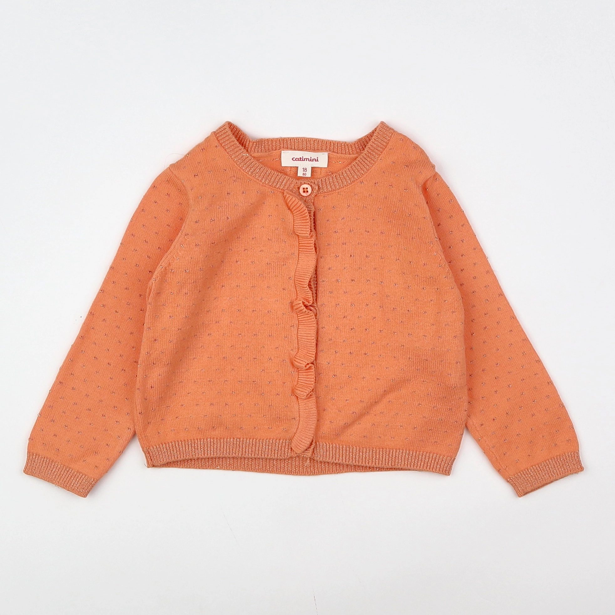 Catimini - gilet orange - 18 mois