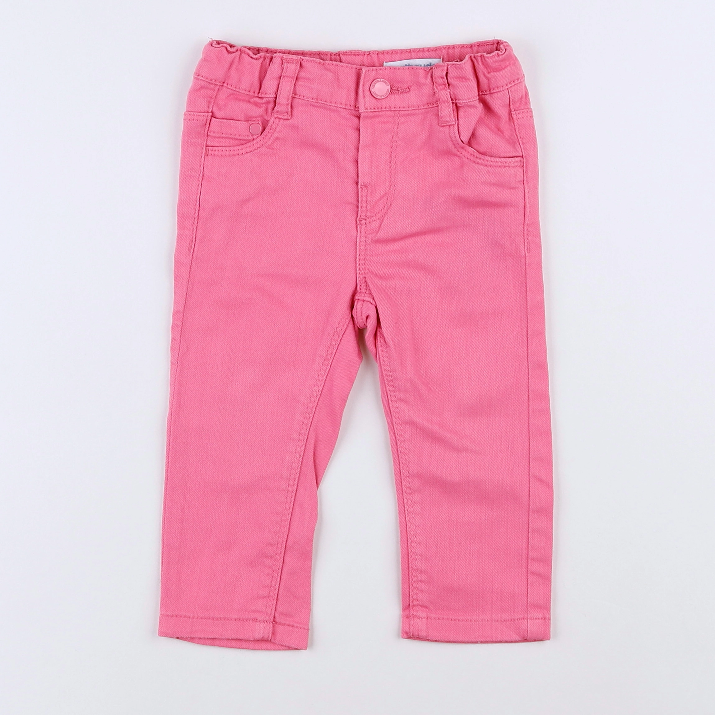 Vertbaudet - pantalon rose - 12 mois