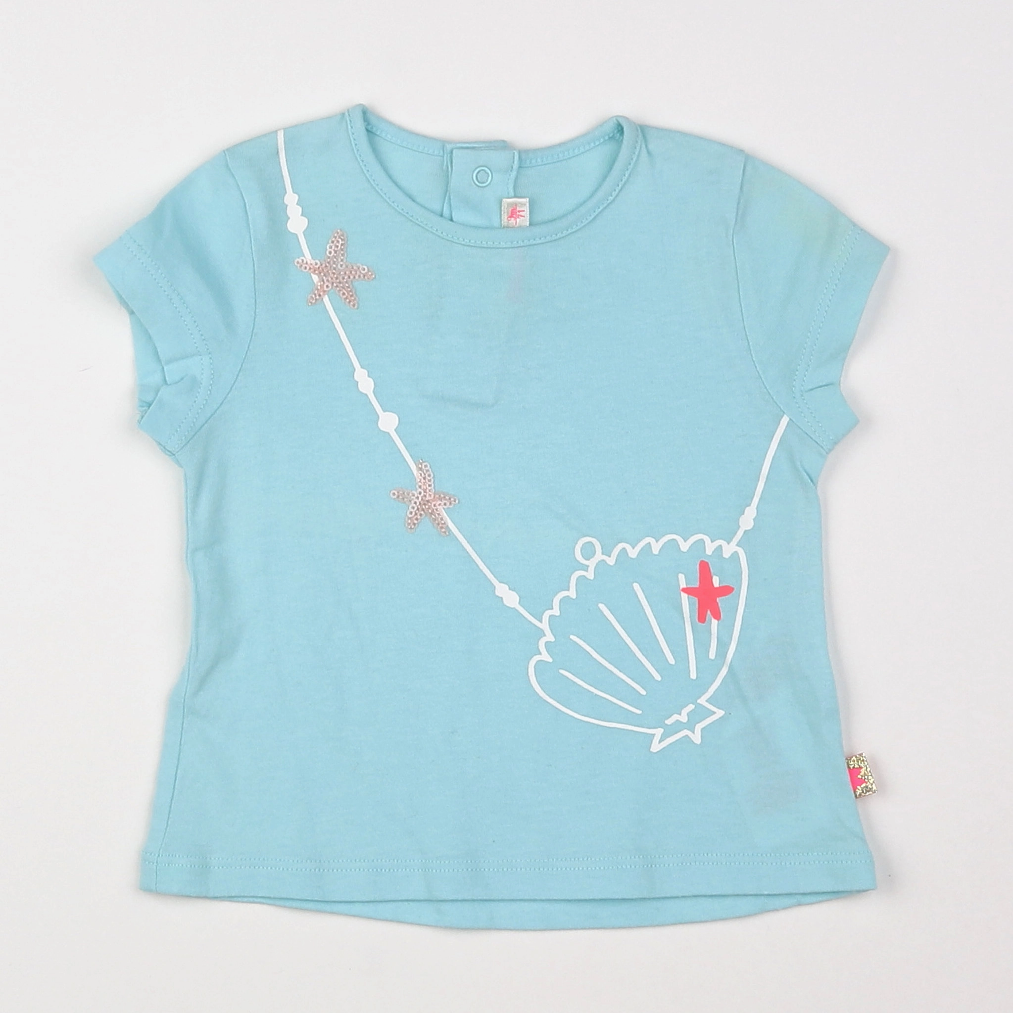 Billie Blush - tee-shirt bleu - 9 mois