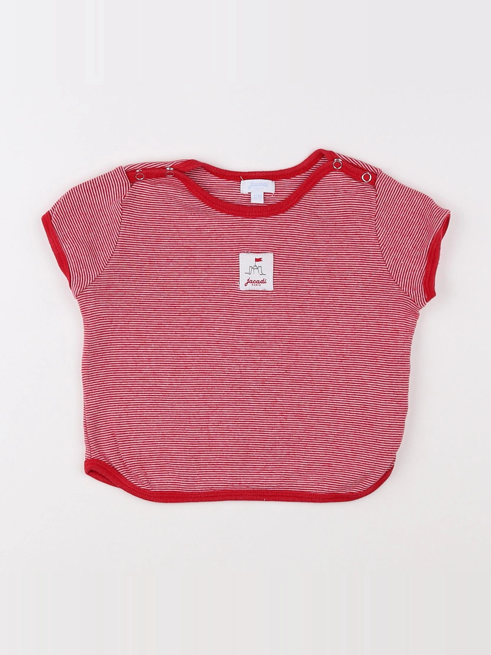 Jacadi - tee-shirt rouge - 12 mois