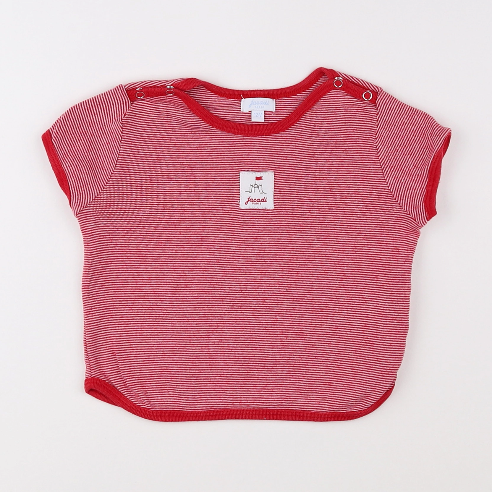 Jacadi - tee-shirt rouge - 12 mois
