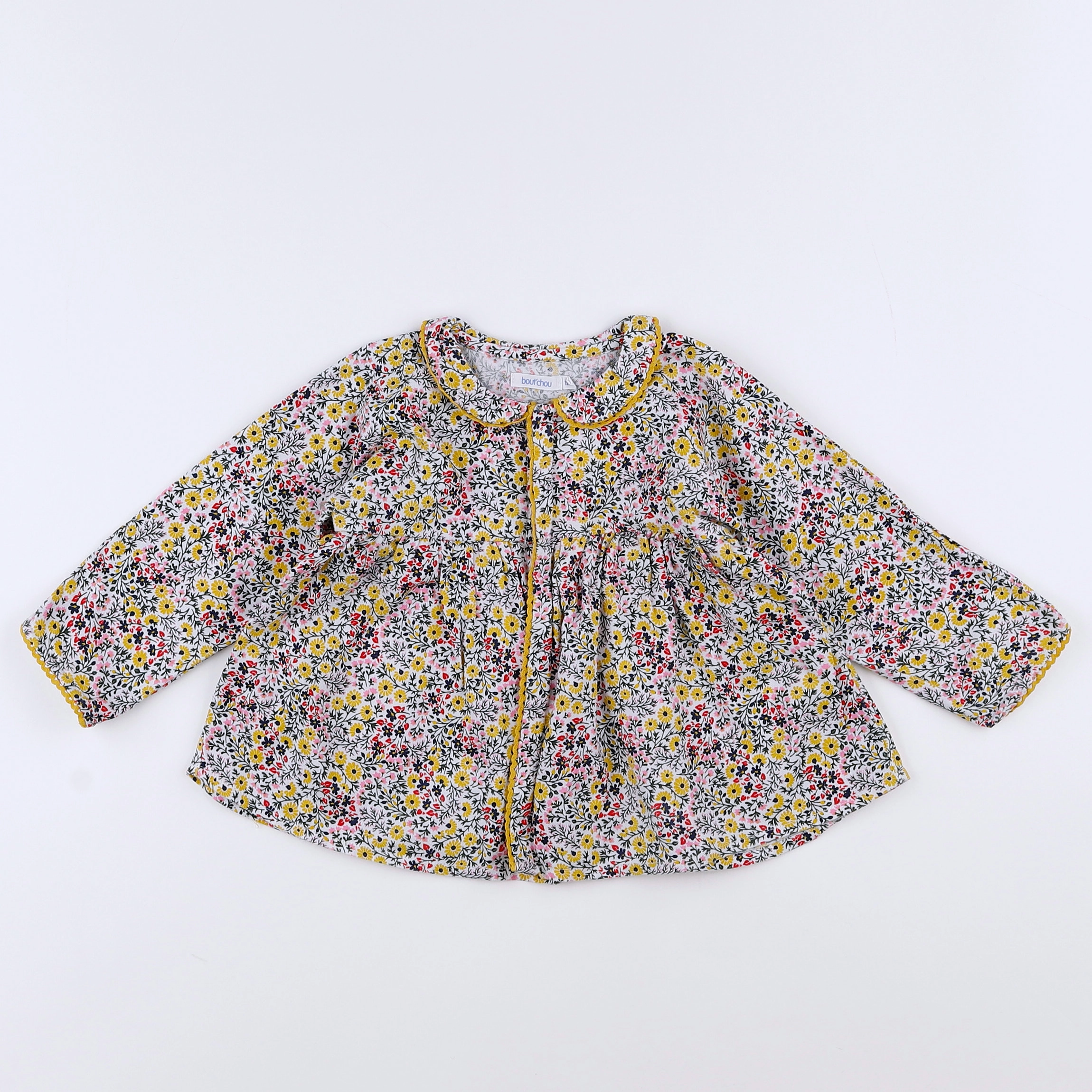 Boutchou - blouse multicolore - 12 mois