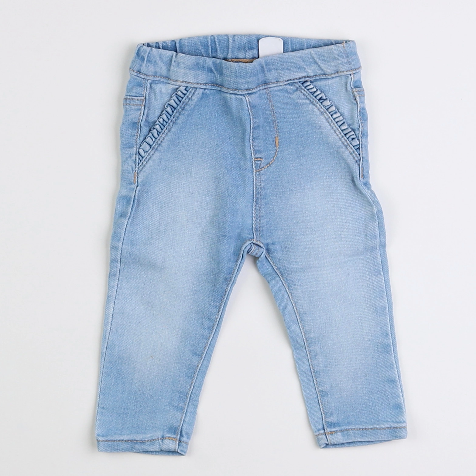 H&M - jegging bleu - 6 mois