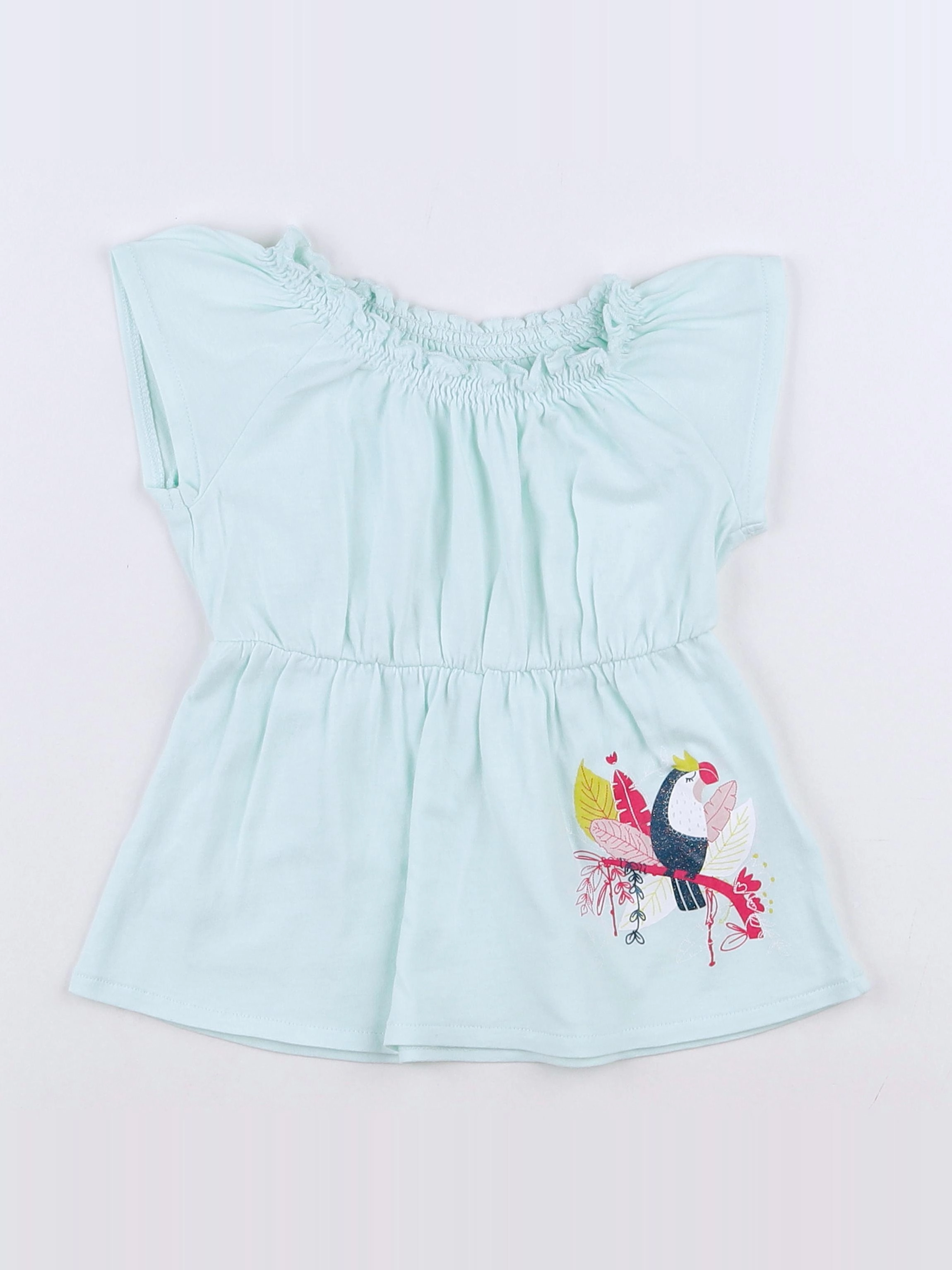 Vertbaudet - robe bleu - 9 mois