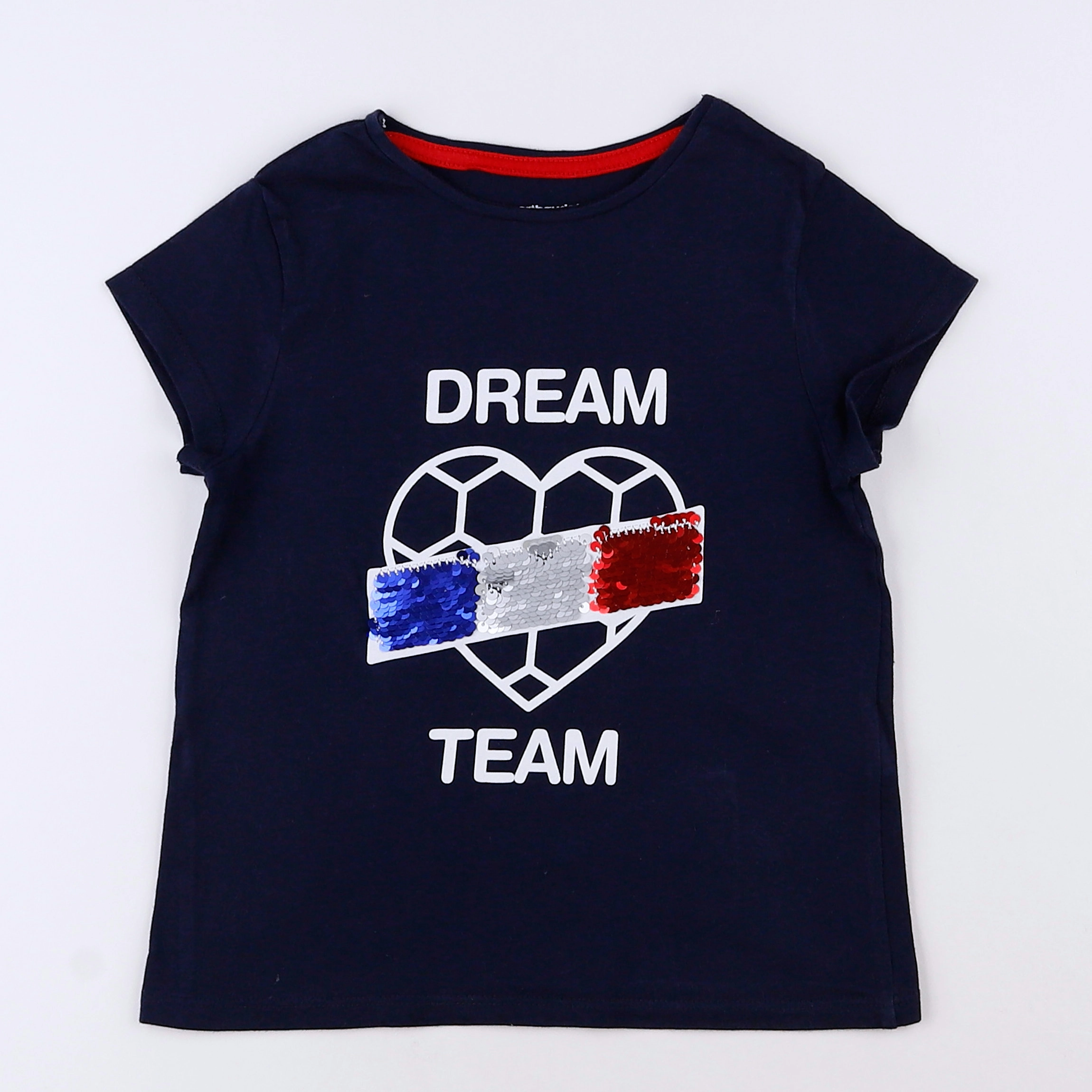 Vertbaudet - tee-shirt bleu - 5 ans