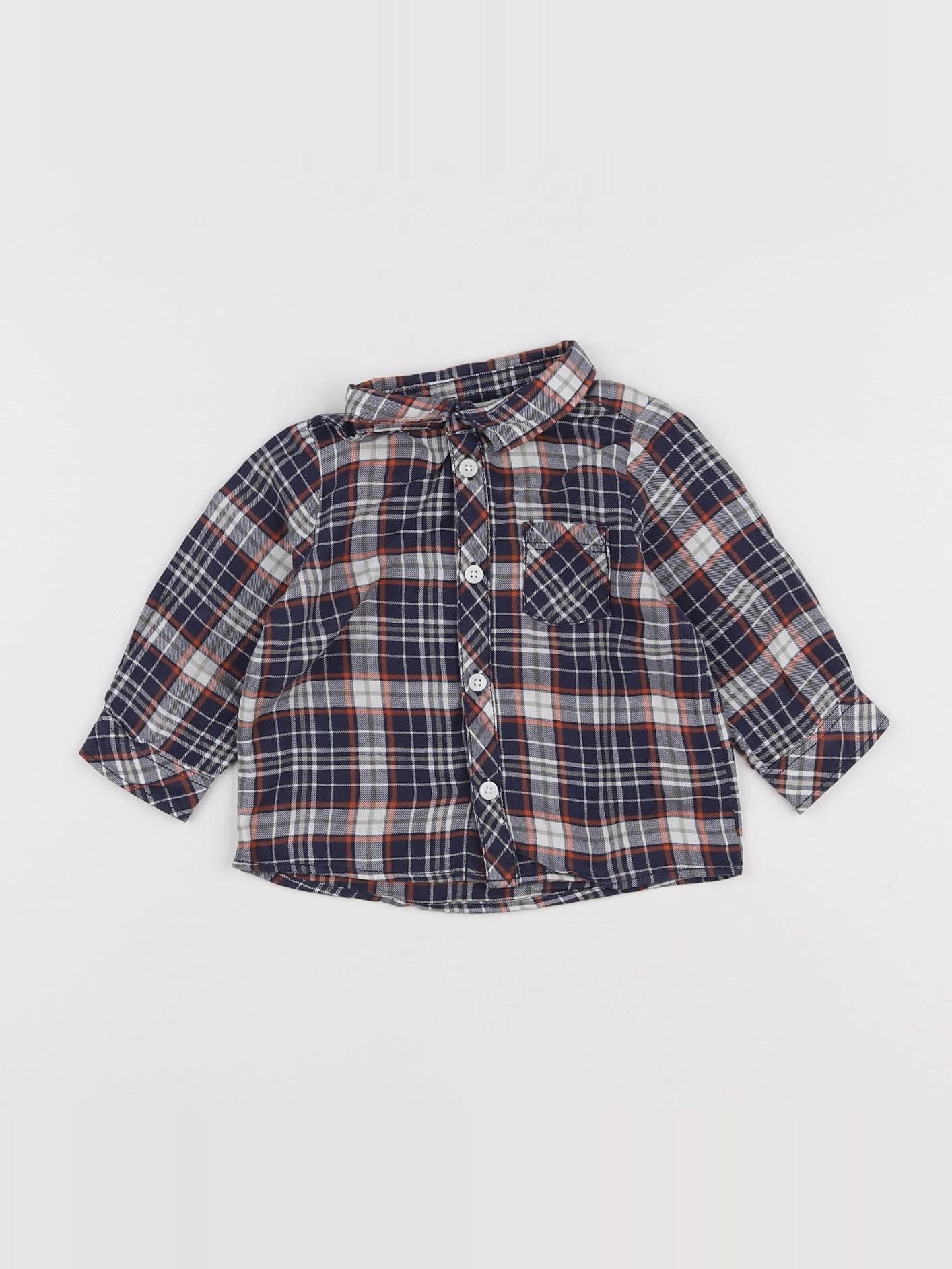 Tape à l'oeil - chemise bleu - 6 mois
