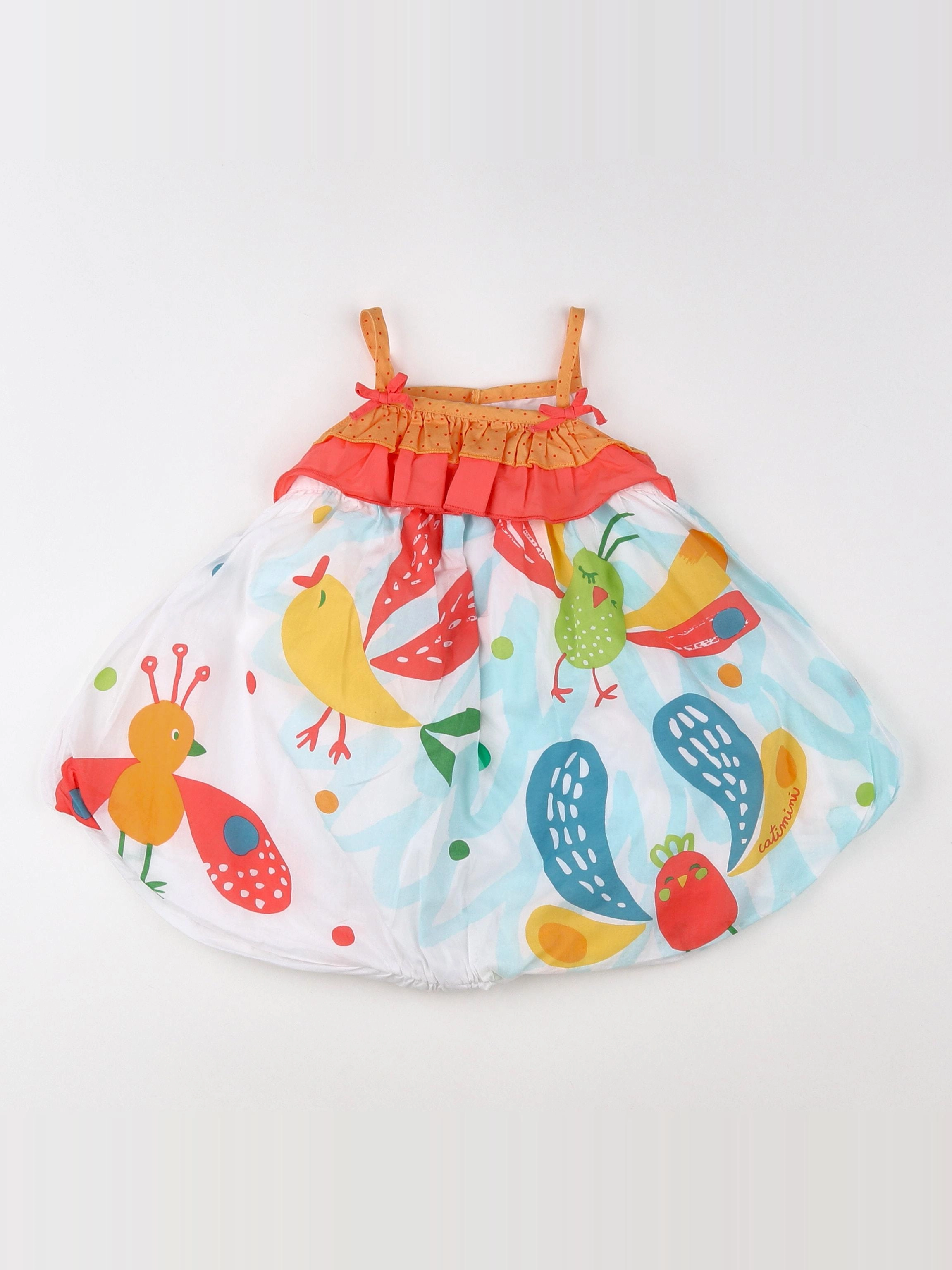 Catimini - robe multicolore - 6 mois