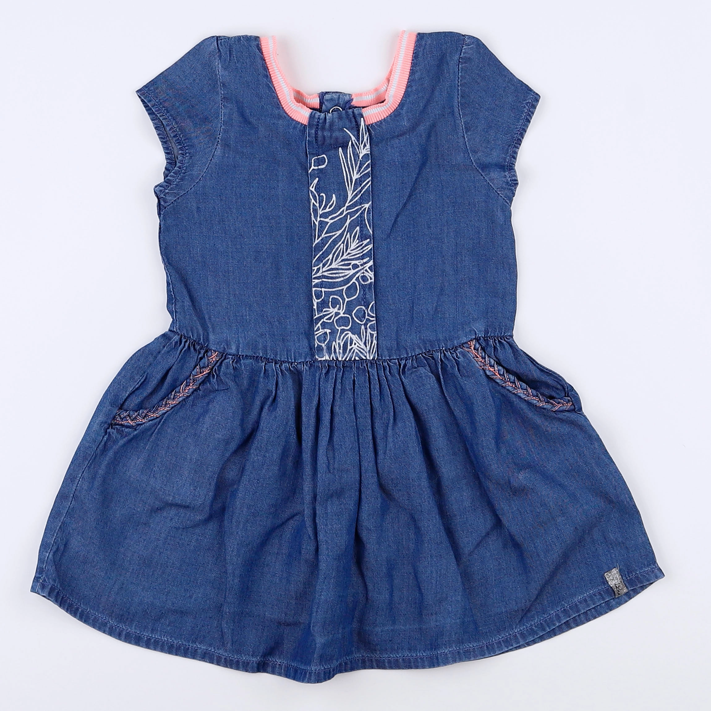 IKKS - robe bleu - 12 mois