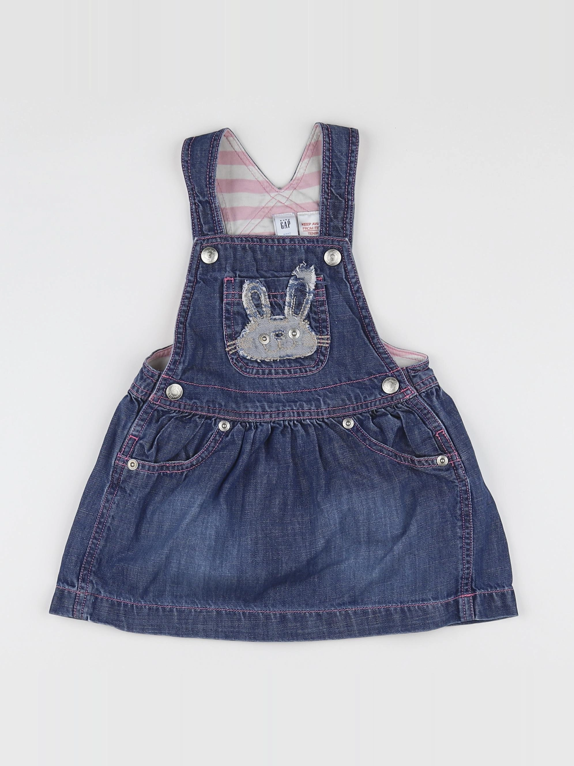 GAP - robe bleu - 12/18 mois