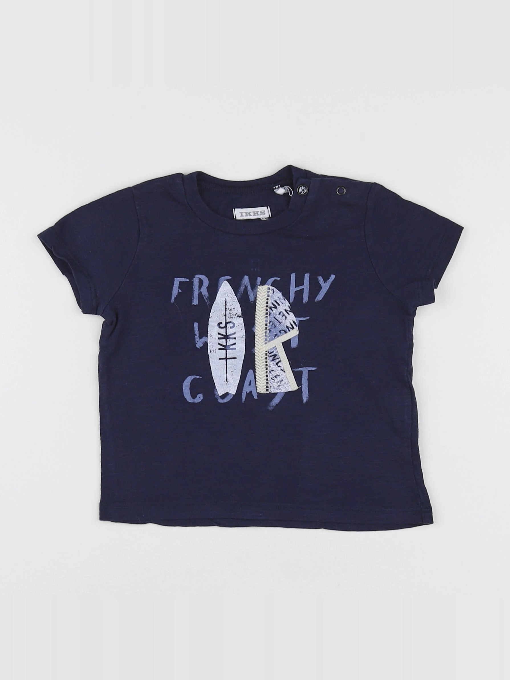 IKKS - tee-shirt bleu - 12 mois