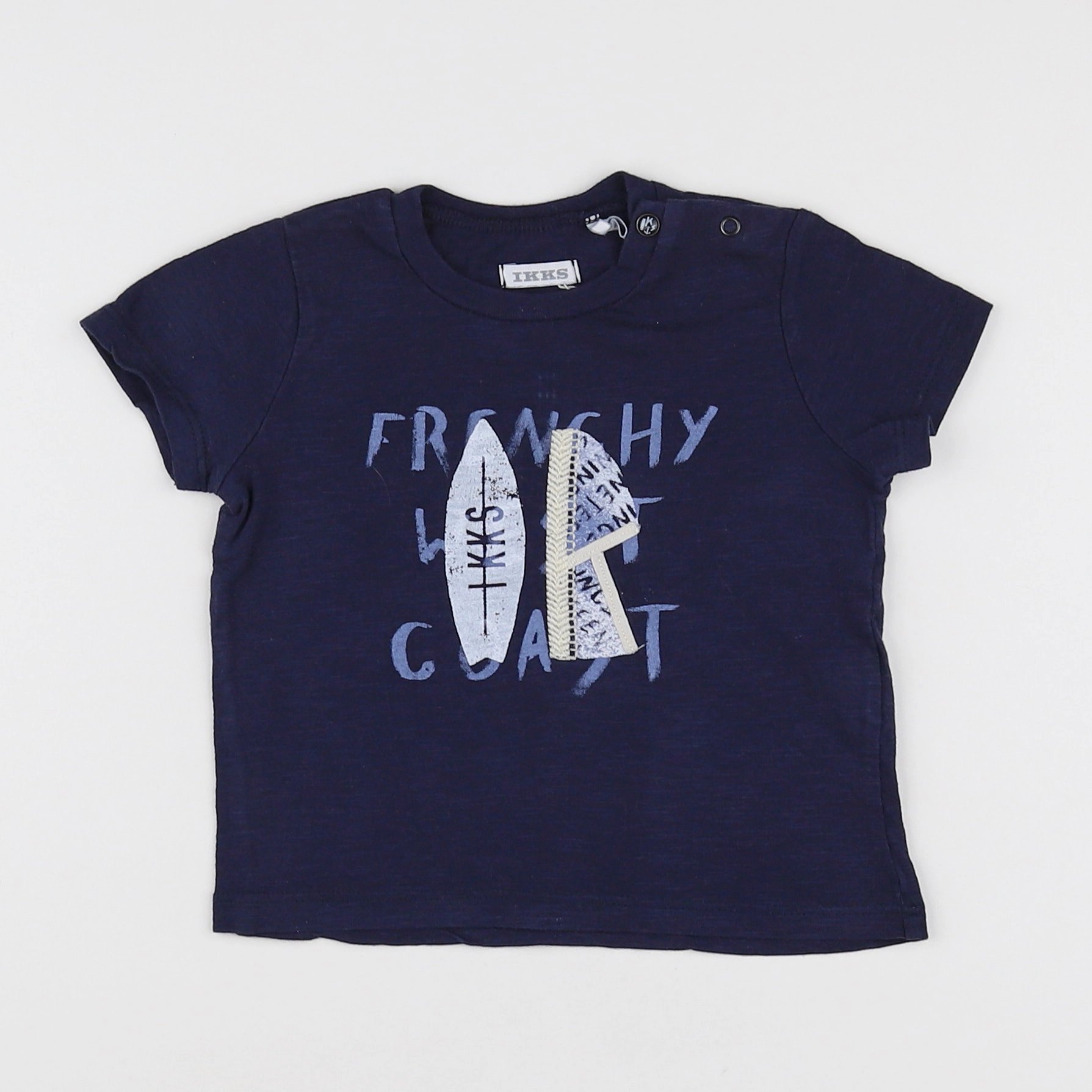 IKKS - tee-shirt bleu - 12 mois