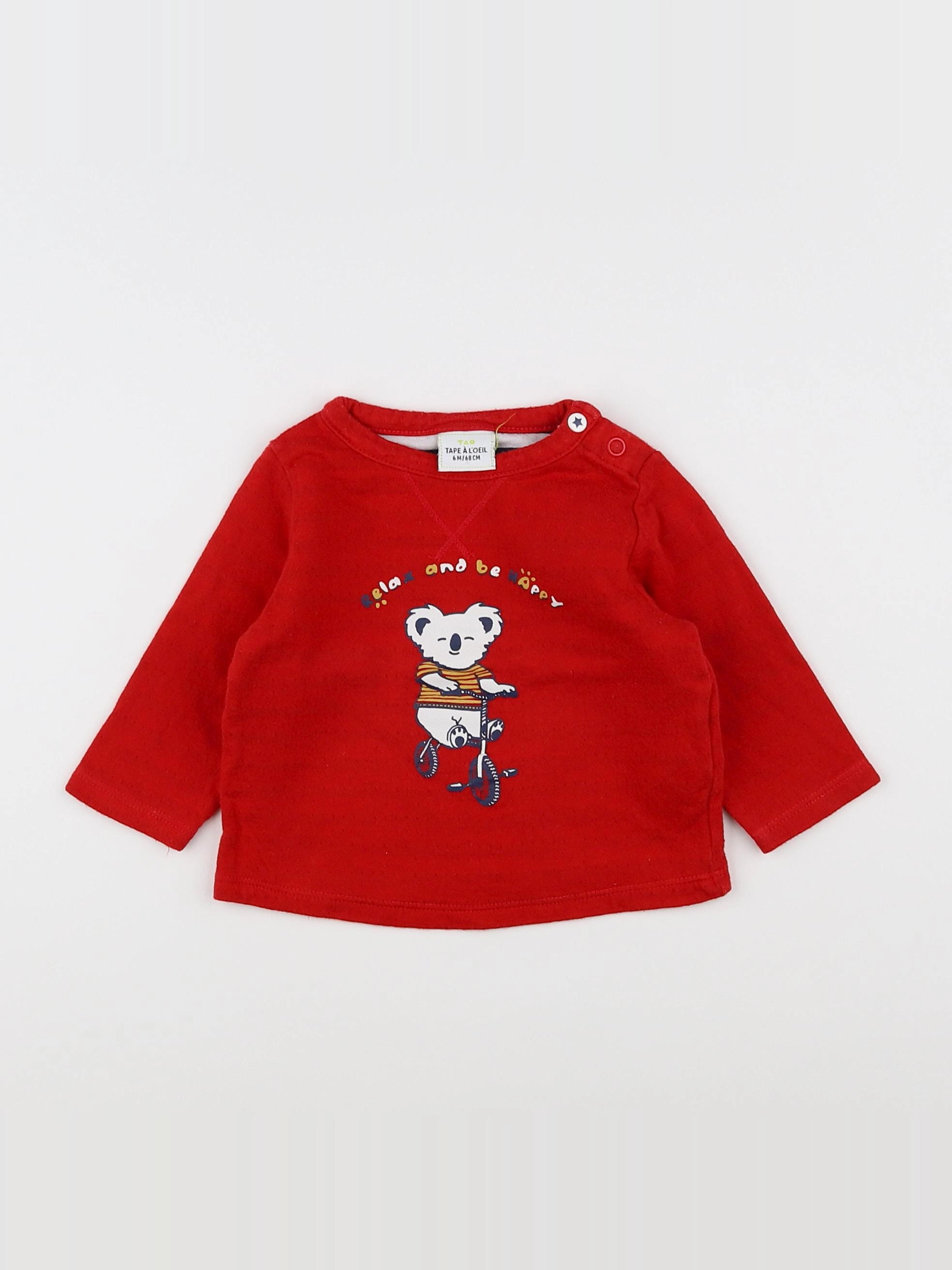 Tape à l'oeil - tee-shirt rouge - 6 mois