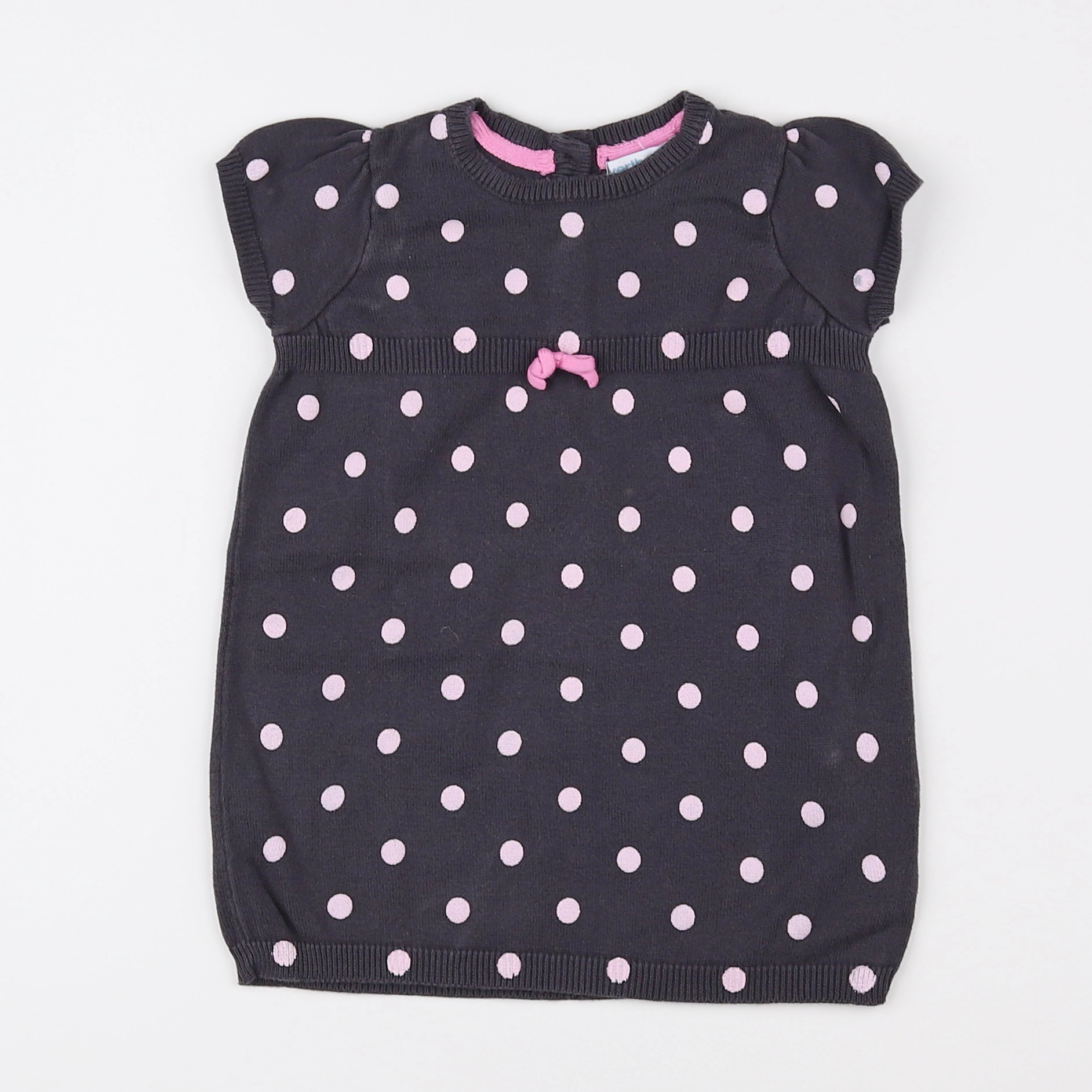 Vertbaudet - robe marron - 9 mois