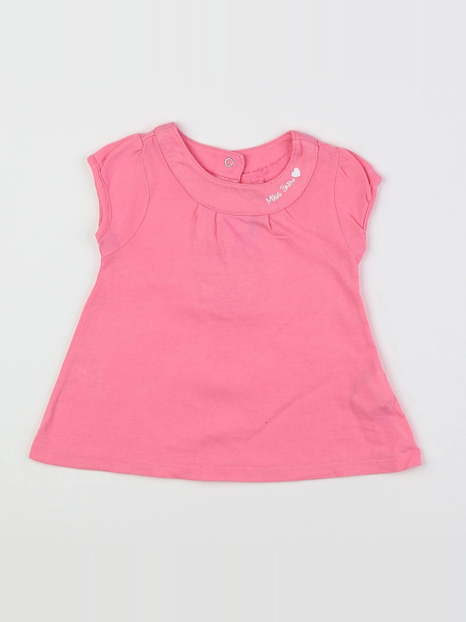 Tape à l'oeil - tee-shirt rose - 6 mois
