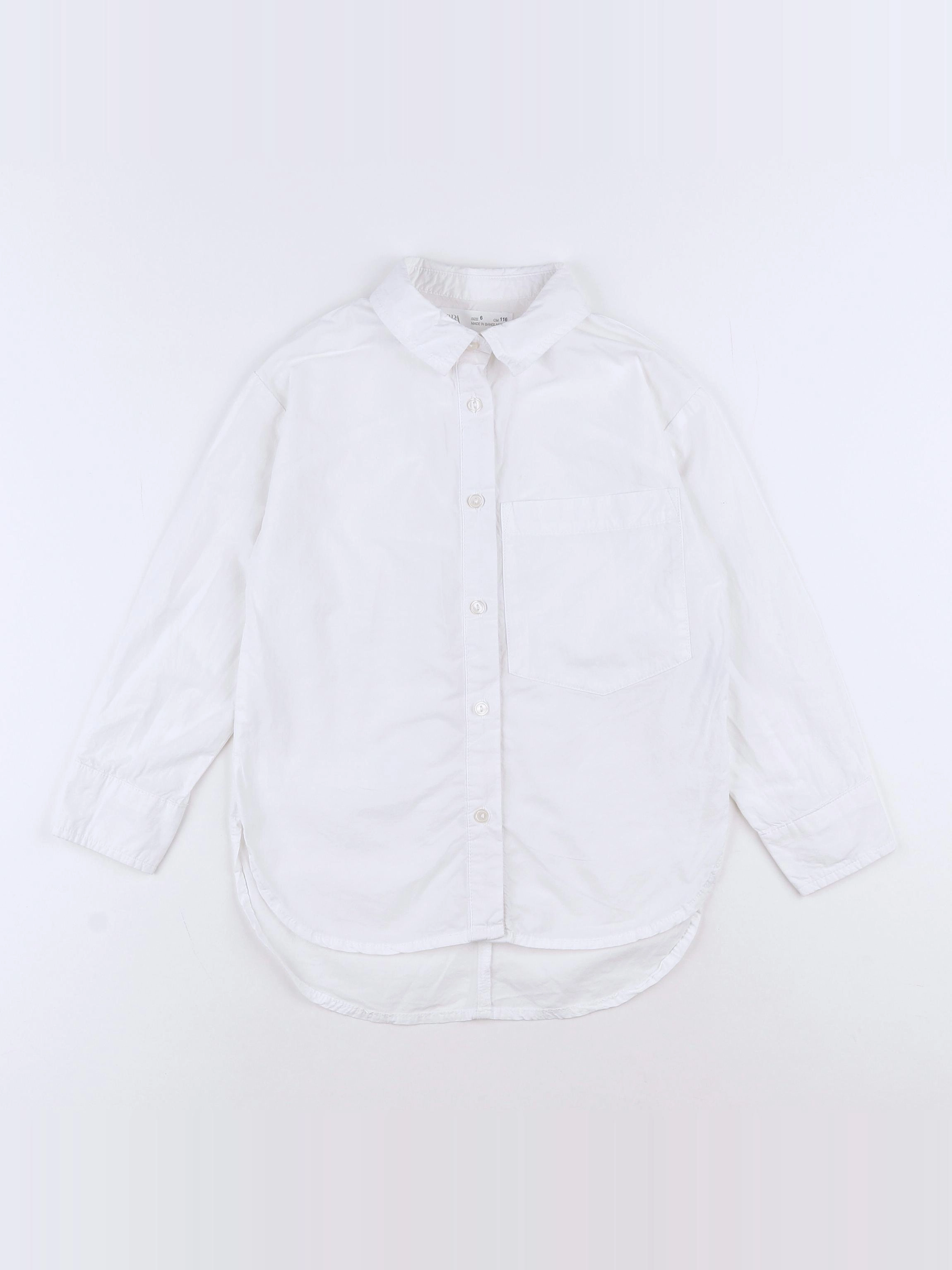 Zara - chemise blanc - 6 ans